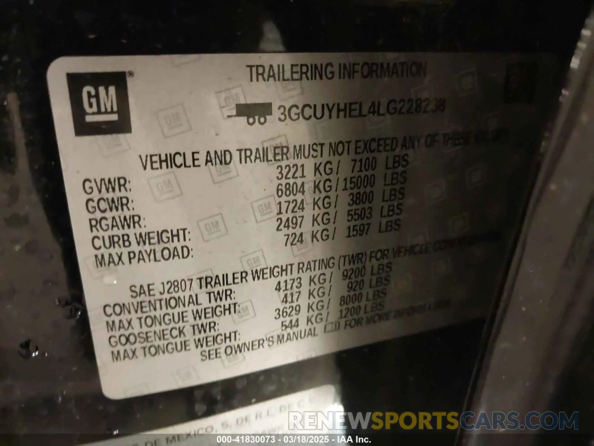 9 Photograph of a damaged car 3GCUYHEL4LG228238 CHEVROLET SILVERADO 1500 2020