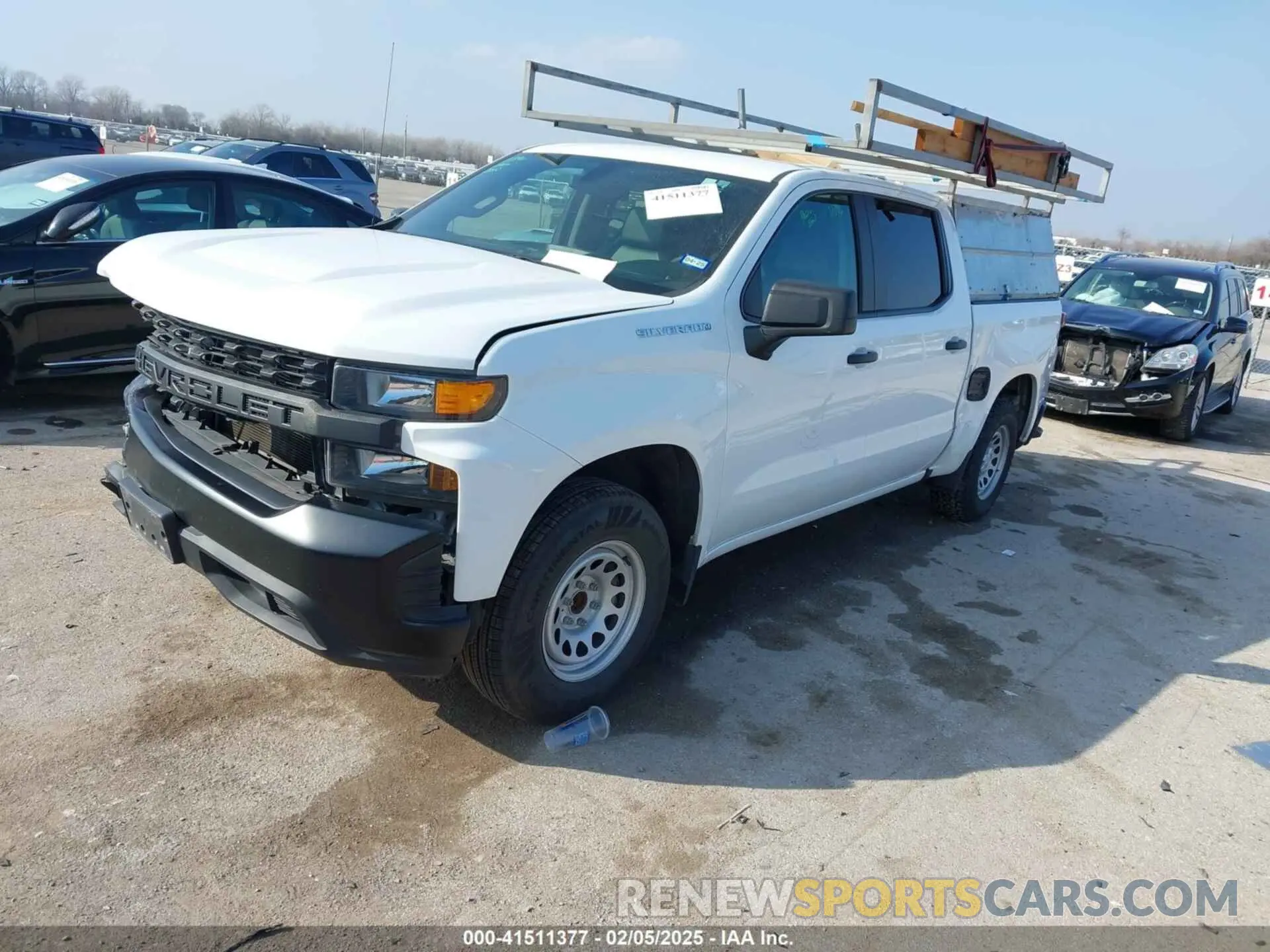2 Photograph of a damaged car 1GCPWAEF3MZ246915 CHEVROLET SILVERADO 1500 2021