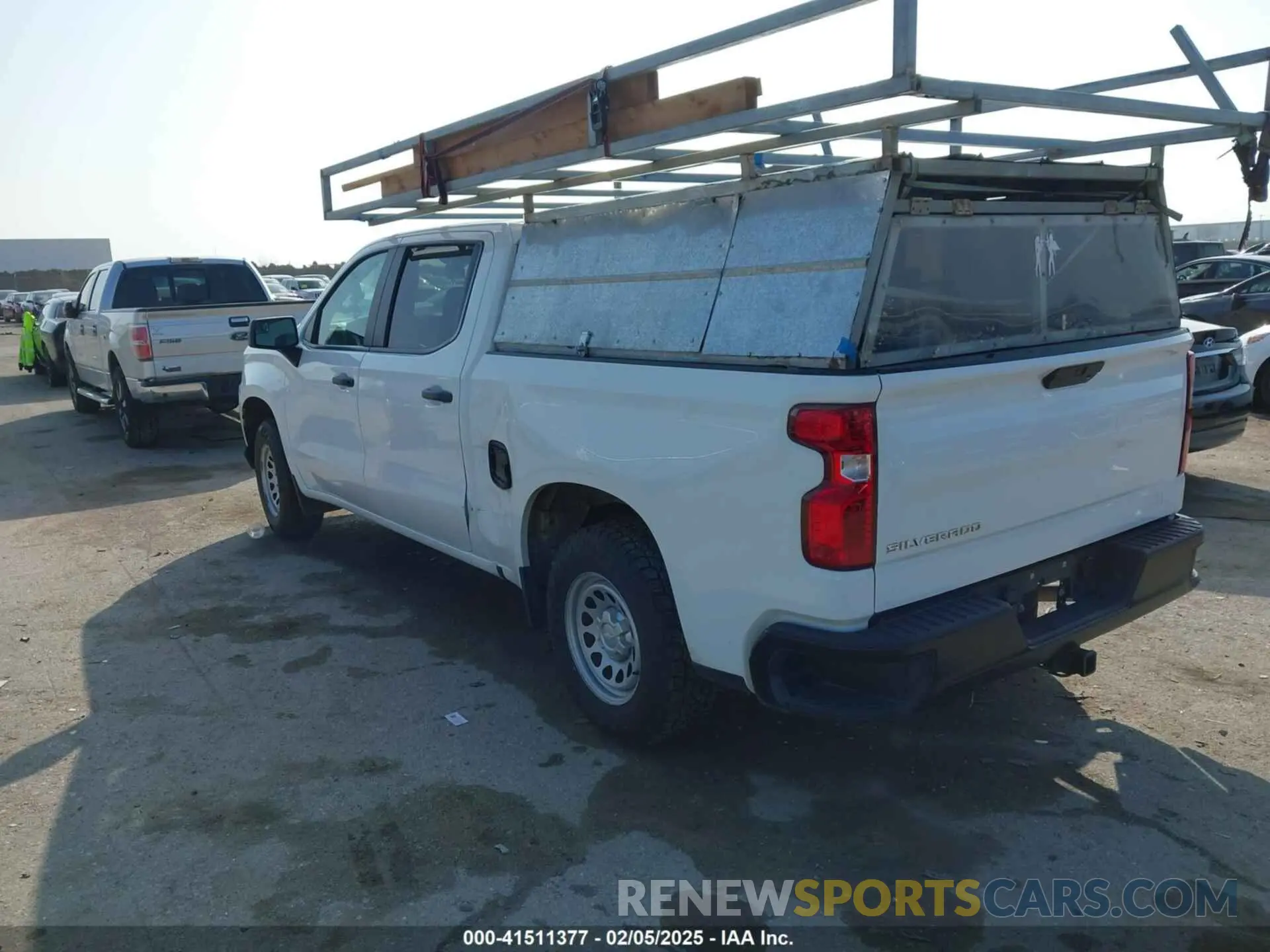 3 Photograph of a damaged car 1GCPWAEF3MZ246915 CHEVROLET SILVERADO 1500 2021