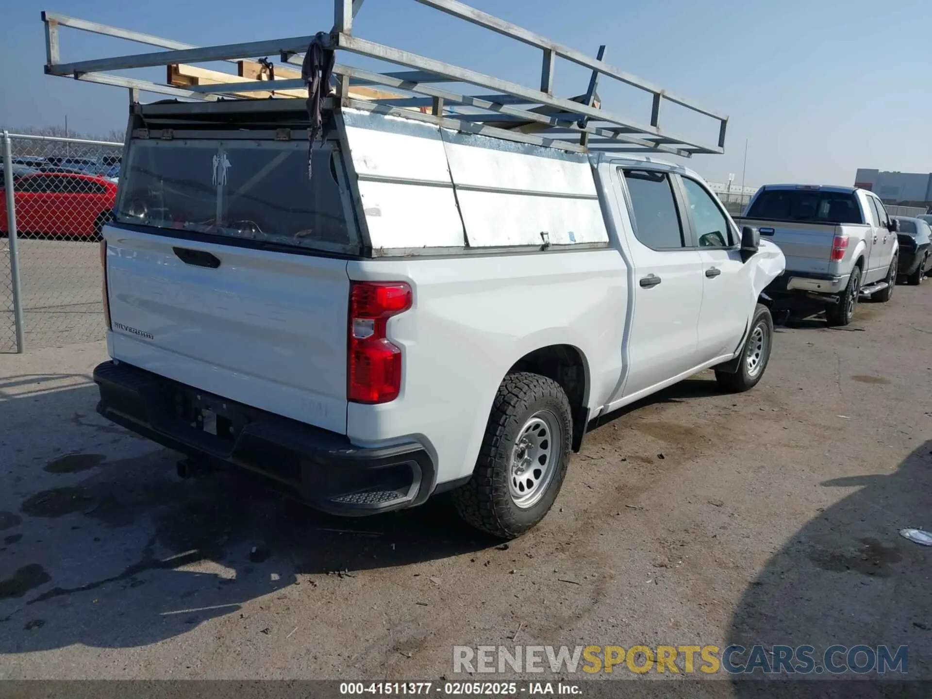 4 Photograph of a damaged car 1GCPWAEF3MZ246915 CHEVROLET SILVERADO 1500 2021