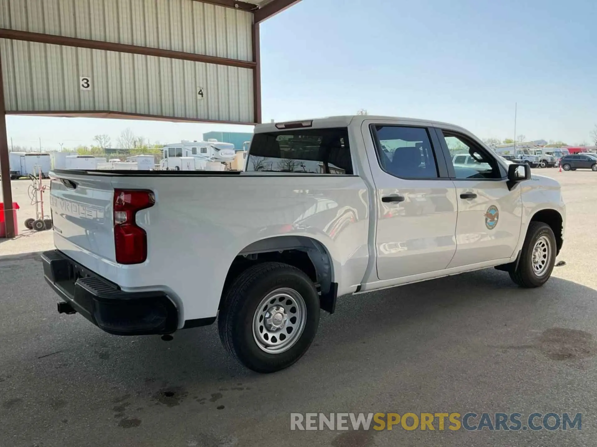 10 Photograph of a damaged car 1GCPWAEF7MZ247078 CHEVROLET SILVERADO 1500 2021