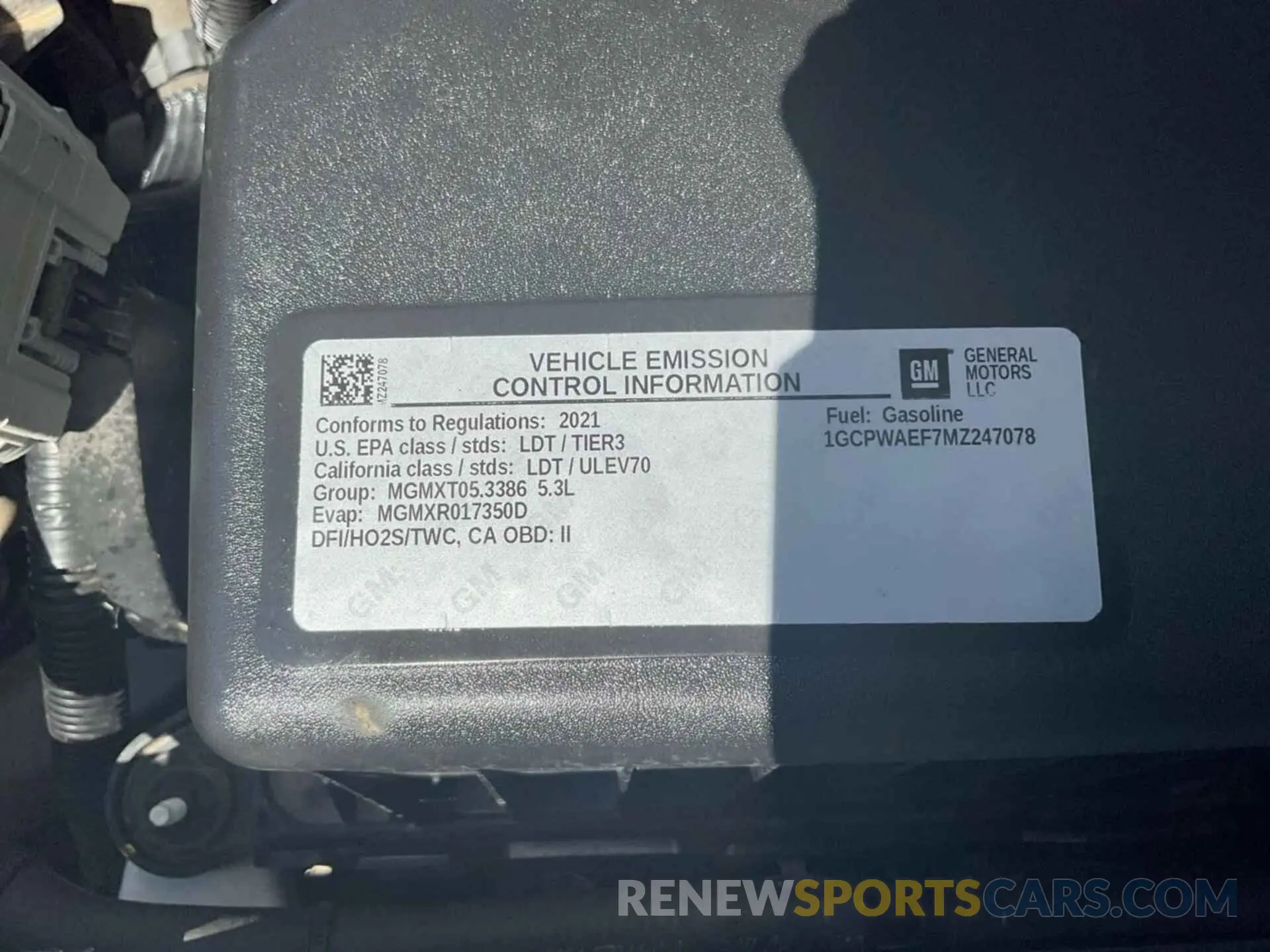 26 Photograph of a damaged car 1GCPWAEF7MZ247078 CHEVROLET SILVERADO 1500 2021