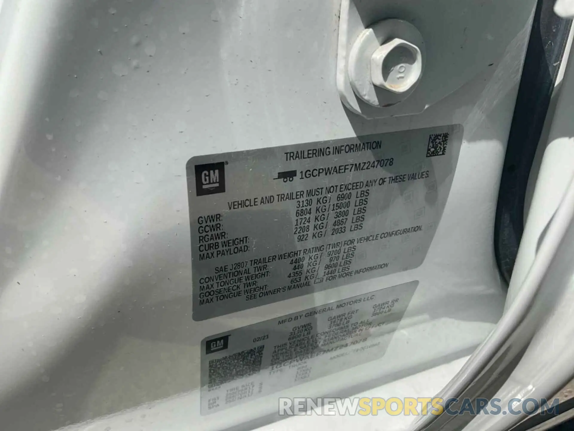 7 Photograph of a damaged car 1GCPWAEF7MZ247078 CHEVROLET SILVERADO 1500 2021