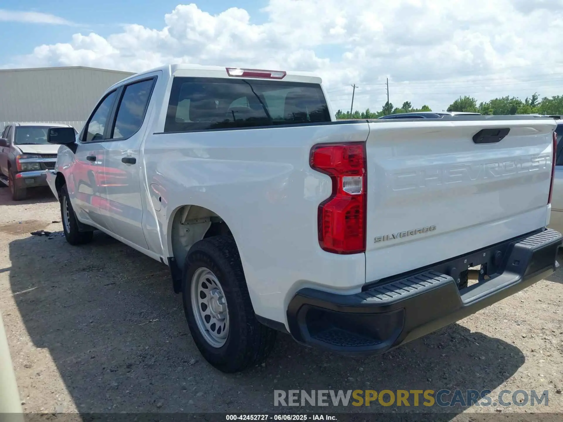 3 Photograph of a damaged car 1GCPWAEH4MZ240526 CHEVROLET SILVERADO 1500 2021