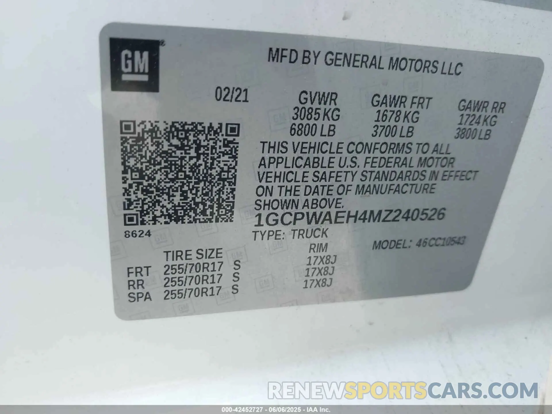 9 Photograph of a damaged car 1GCPWAEH4MZ240526 CHEVROLET SILVERADO 1500 2021