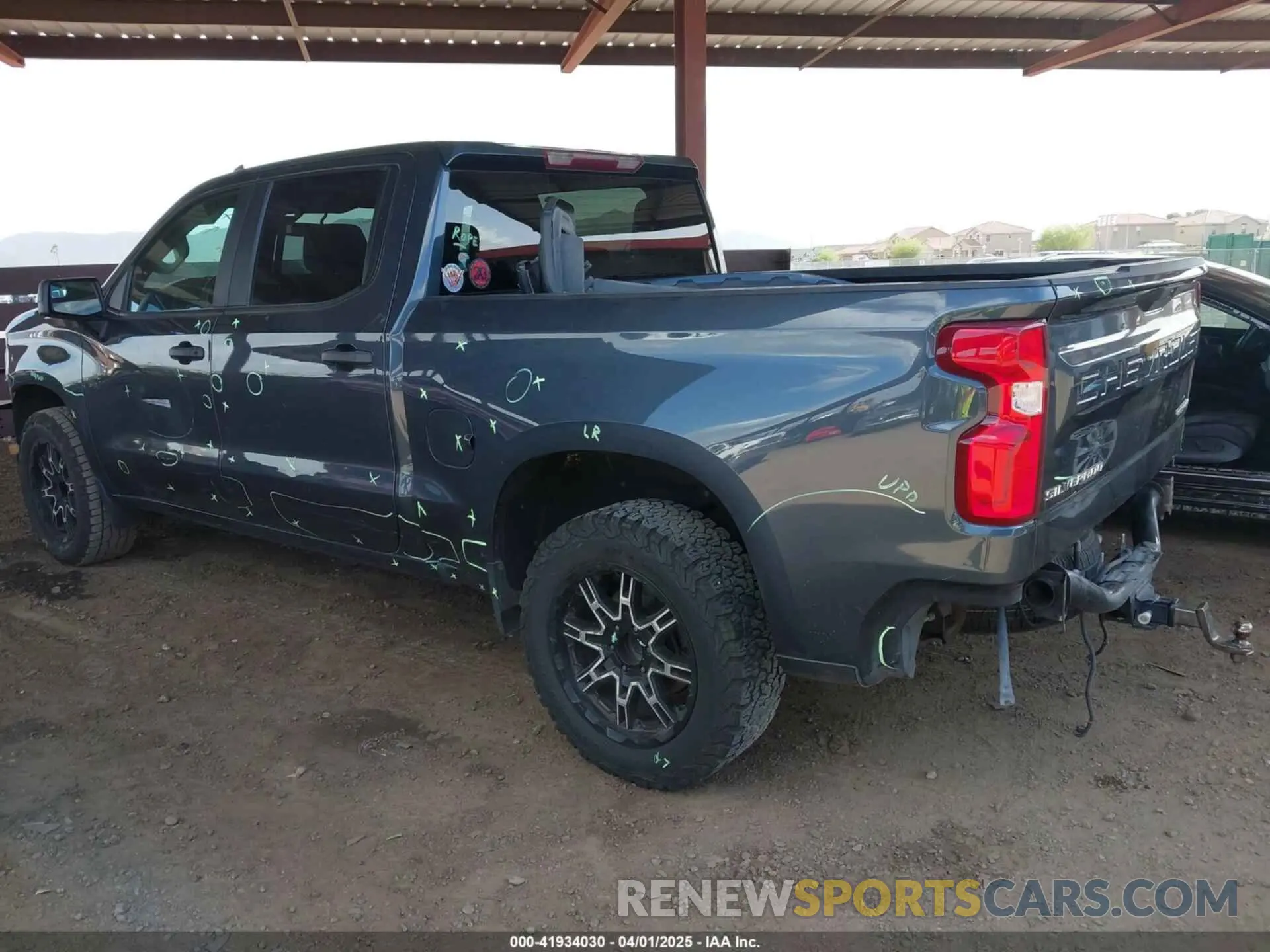 3 Photograph of a damaged car 1GCPWBEK4MZ240950 CHEVROLET SILVERADO 1500 2021