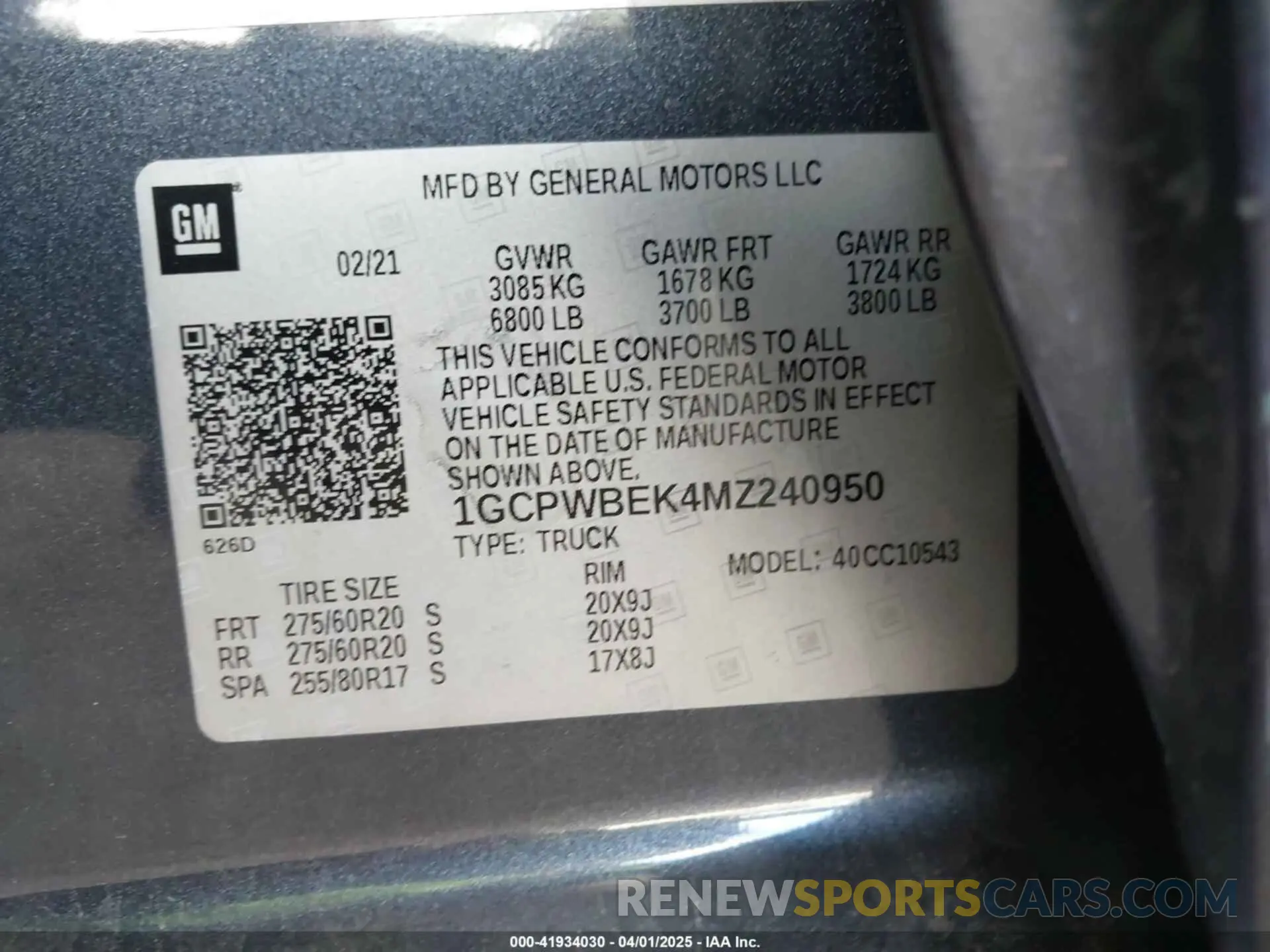 9 Photograph of a damaged car 1GCPWBEK4MZ240950 CHEVROLET SILVERADO 1500 2021