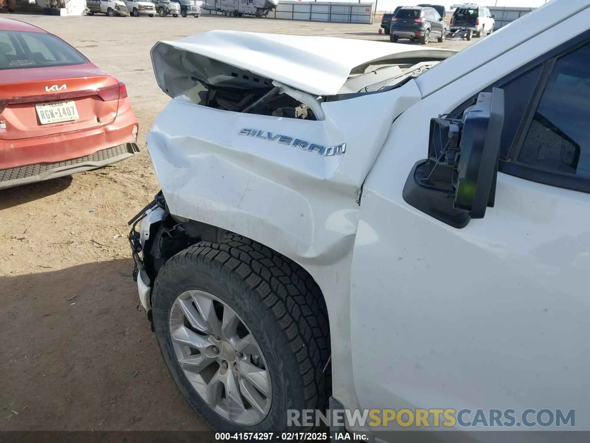 6 Photograph of a damaged car 1GCPWBEK5MZ217810 CHEVROLET SILVERADO 1500 2021