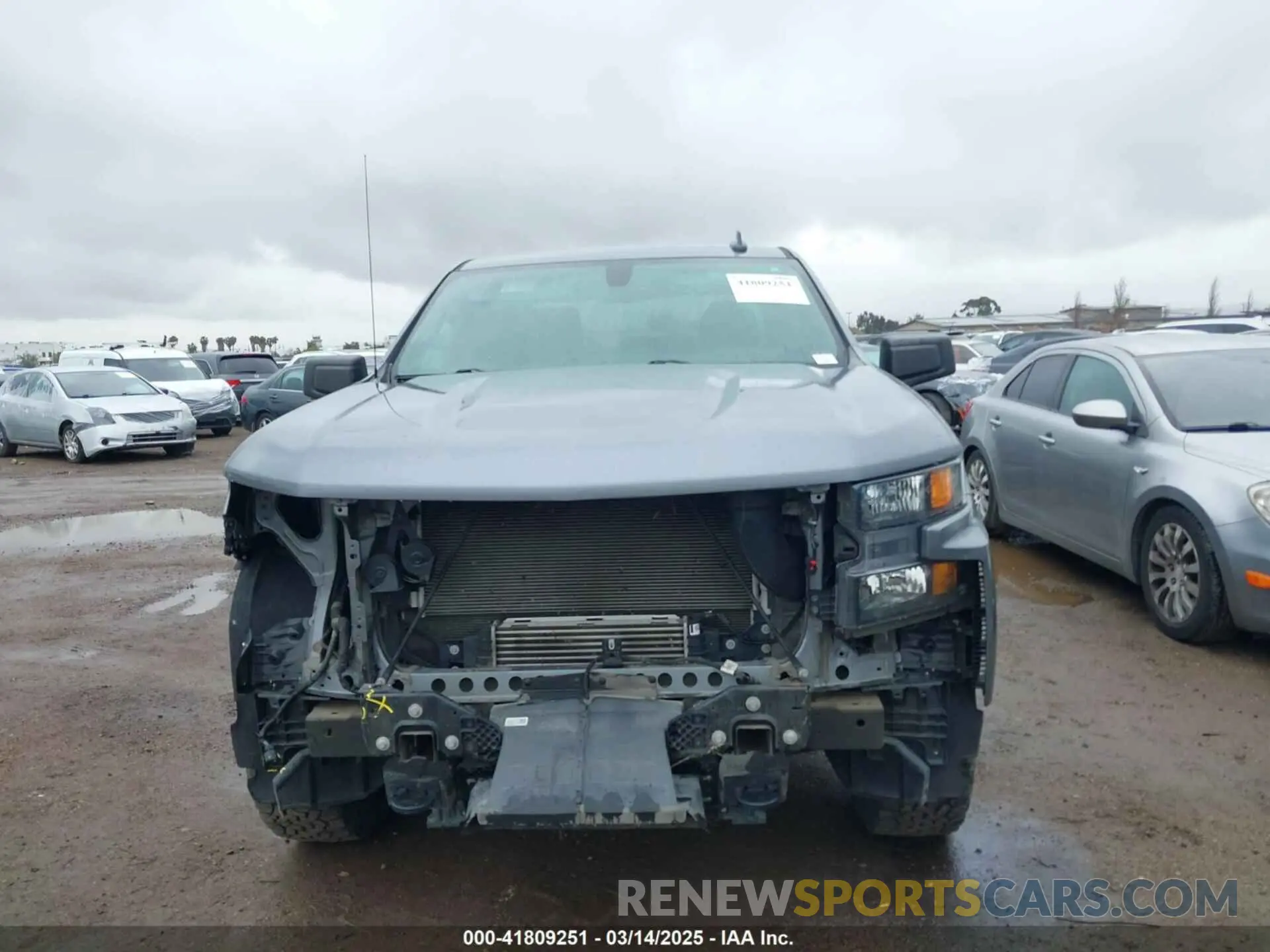13 Photograph of a damaged car 1GCPWBEK7MZ169825 CHEVROLET SILVERADO 1500 2021