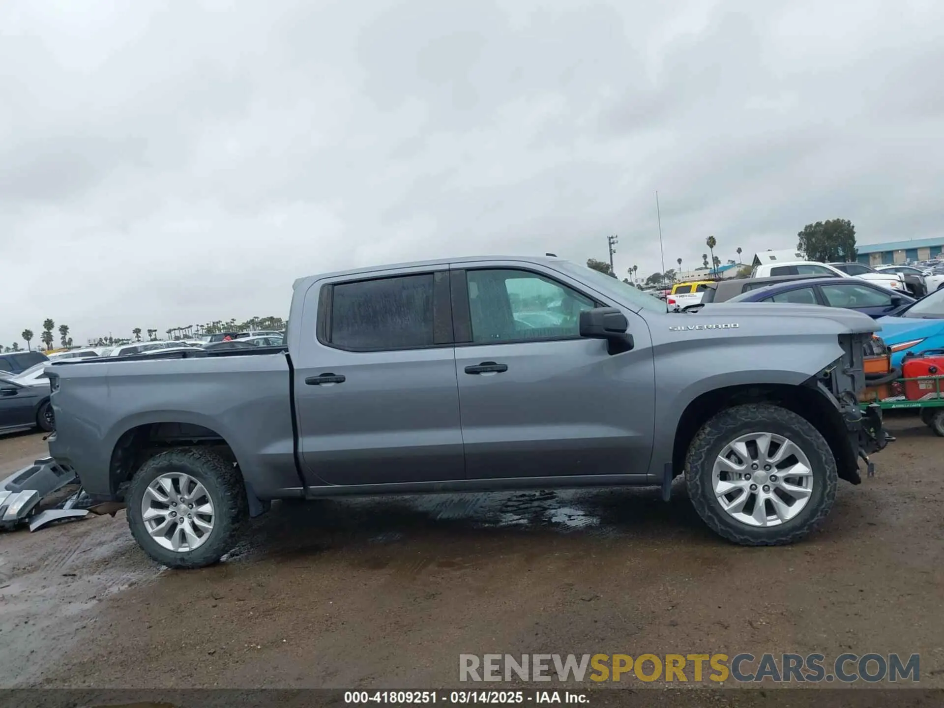 14 Photograph of a damaged car 1GCPWBEK7MZ169825 CHEVROLET SILVERADO 1500 2021