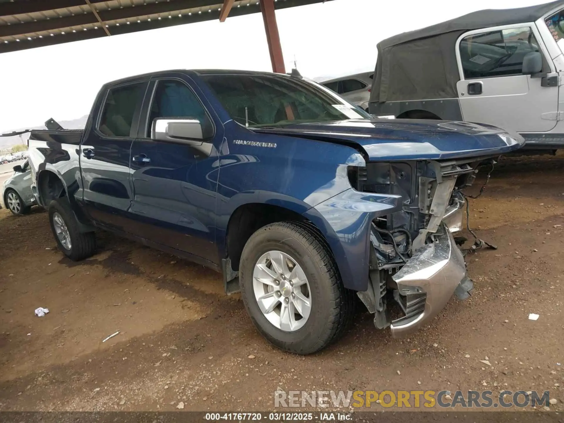 1 Photograph of a damaged car 1GCPWCED3MZ205727 CHEVROLET SILVERADO 1500 2021