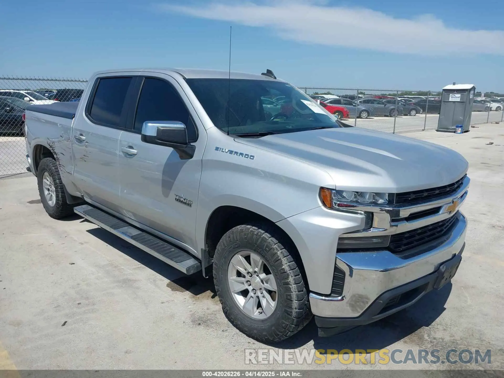 1 Photograph of a damaged car 1GCPWCED7MC181562 CHEVROLET SILVERADO 1500 2021