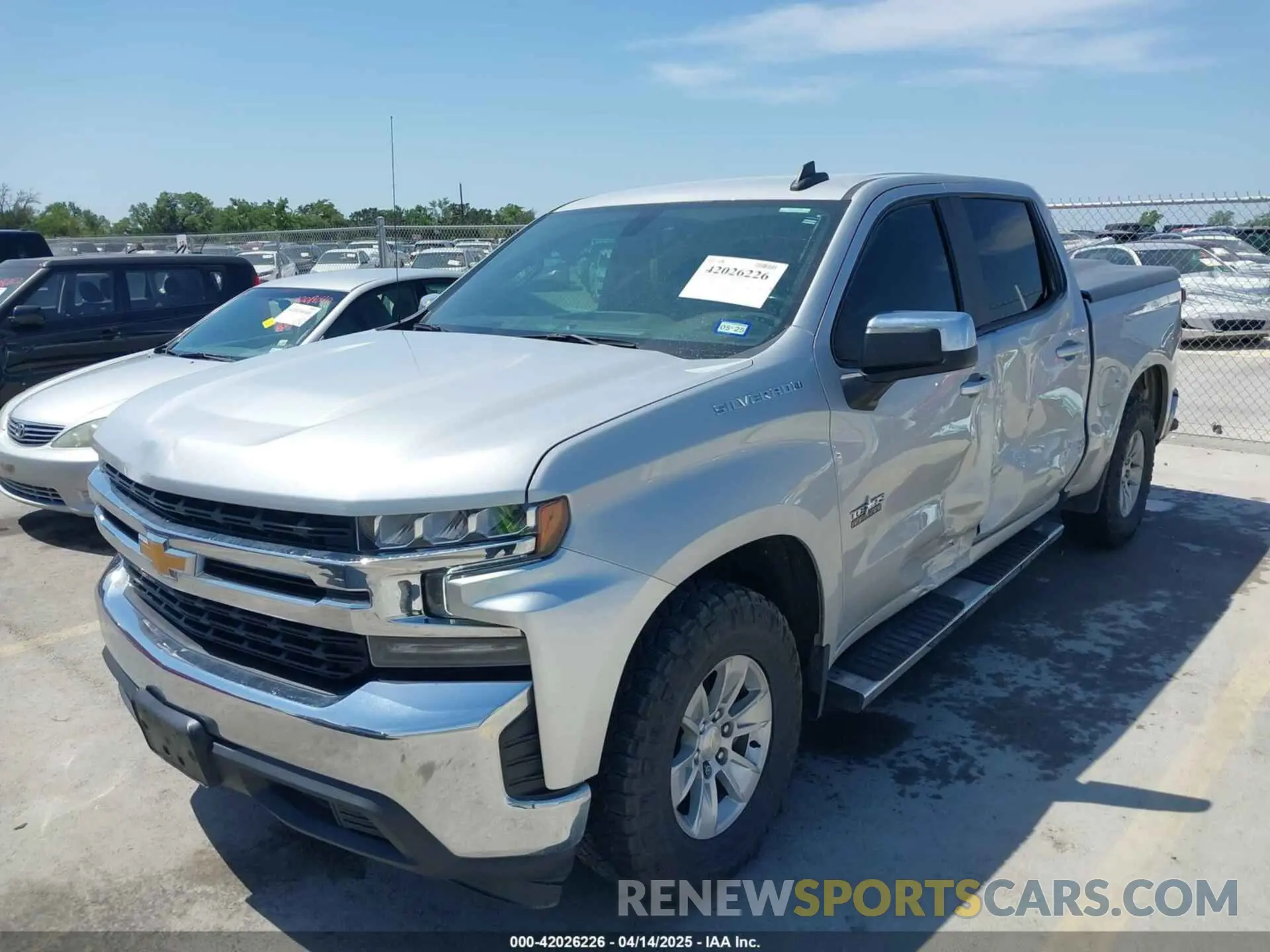 2 Photograph of a damaged car 1GCPWCED7MC181562 CHEVROLET SILVERADO 1500 2021
