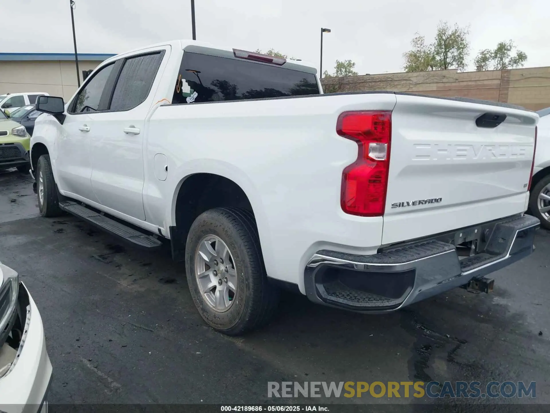 3 Photograph of a damaged car 1GCPWCED8MZ165256 CHEVROLET SILVERADO 1500 2021