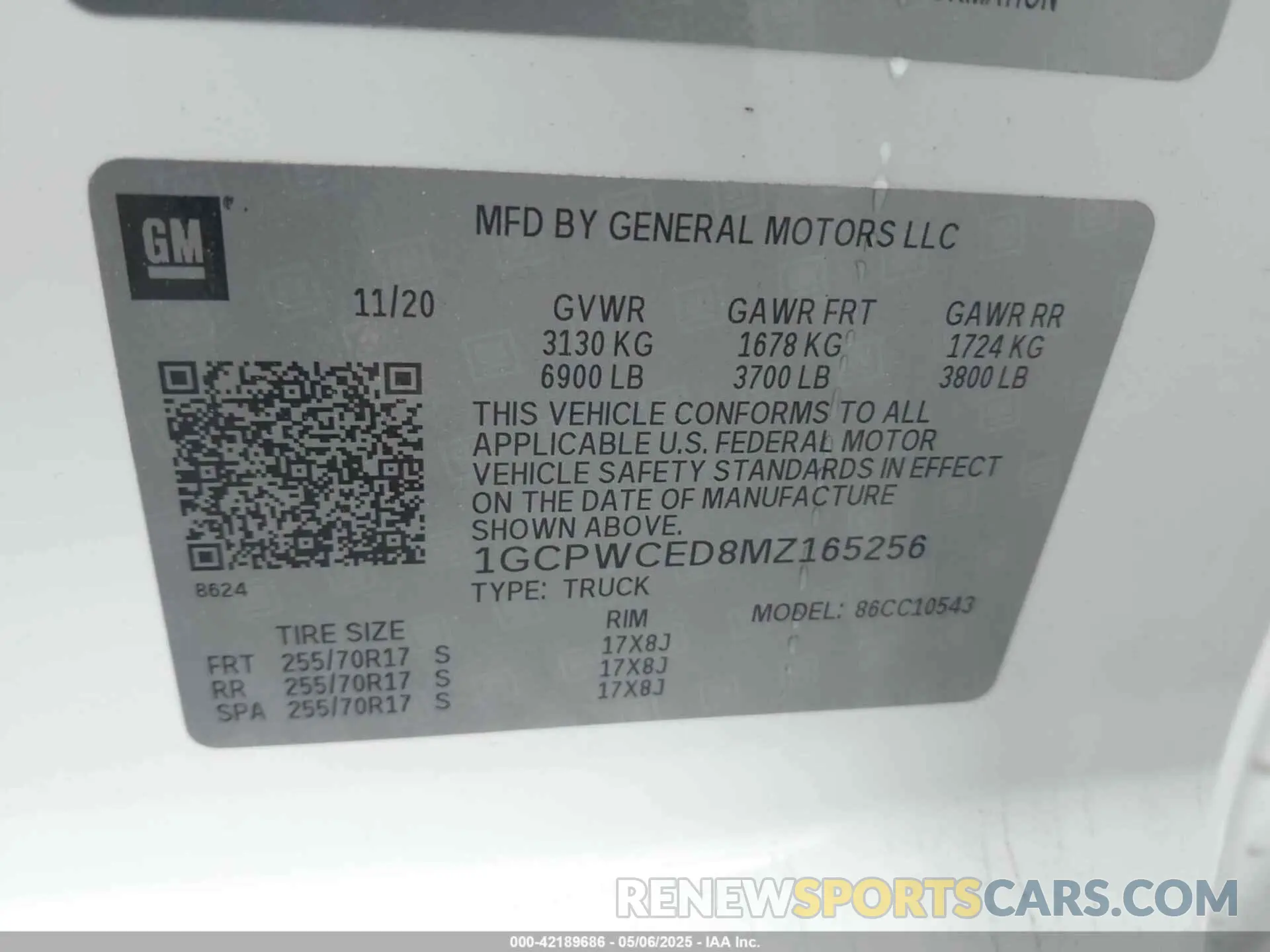 9 Photograph of a damaged car 1GCPWCED8MZ165256 CHEVROLET SILVERADO 1500 2021