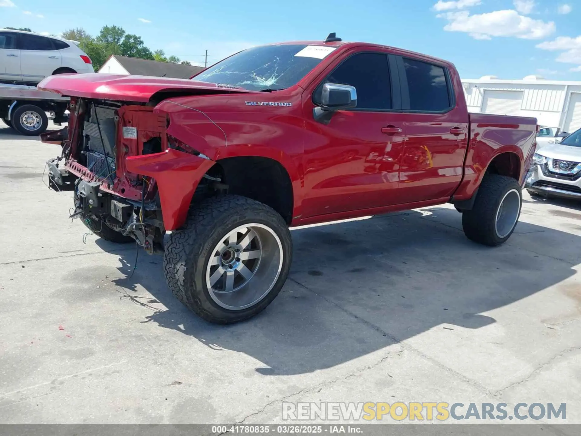 2 Photograph of a damaged car 1GCPWCET7MZ350373 CHEVROLET SILVERADO 1500 2021