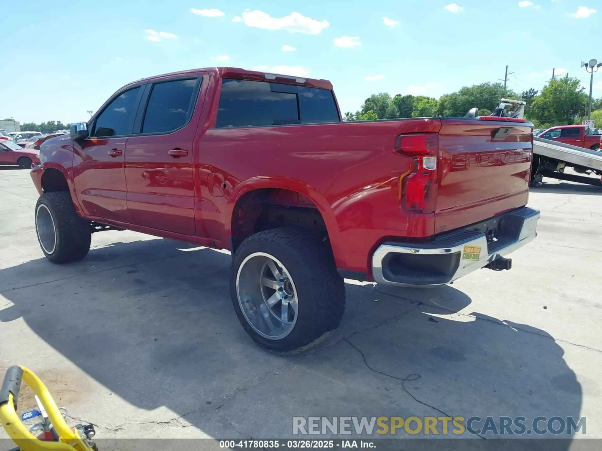 3 Photograph of a damaged car 1GCPWCET7MZ350373 CHEVROLET SILVERADO 1500 2021