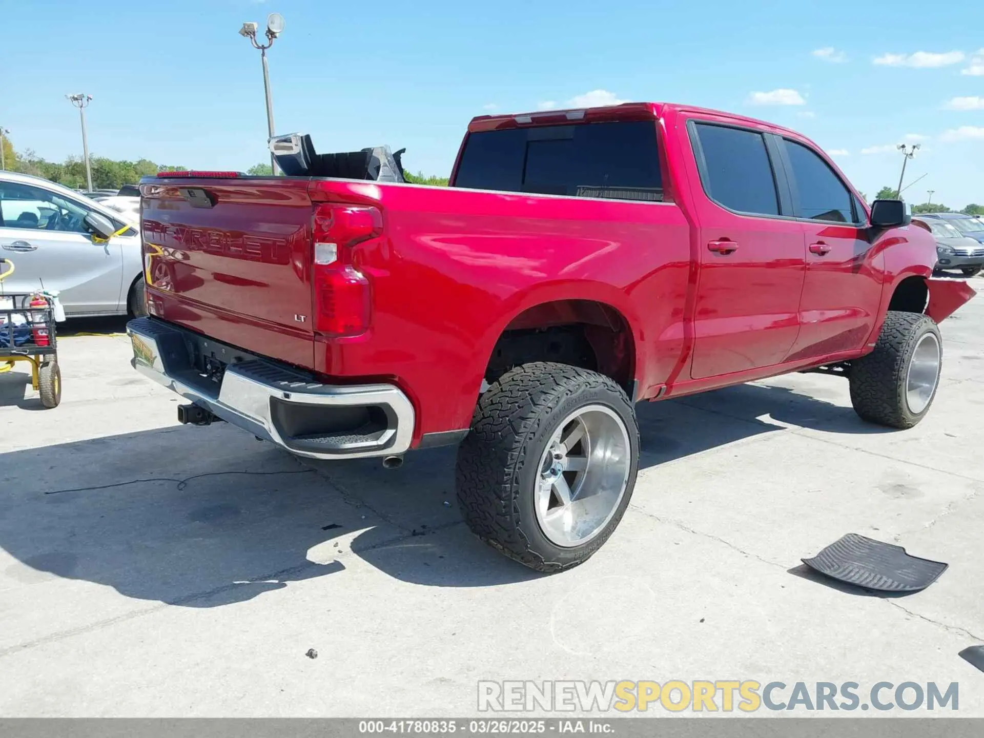 4 Photograph of a damaged car 1GCPWCET7MZ350373 CHEVROLET SILVERADO 1500 2021