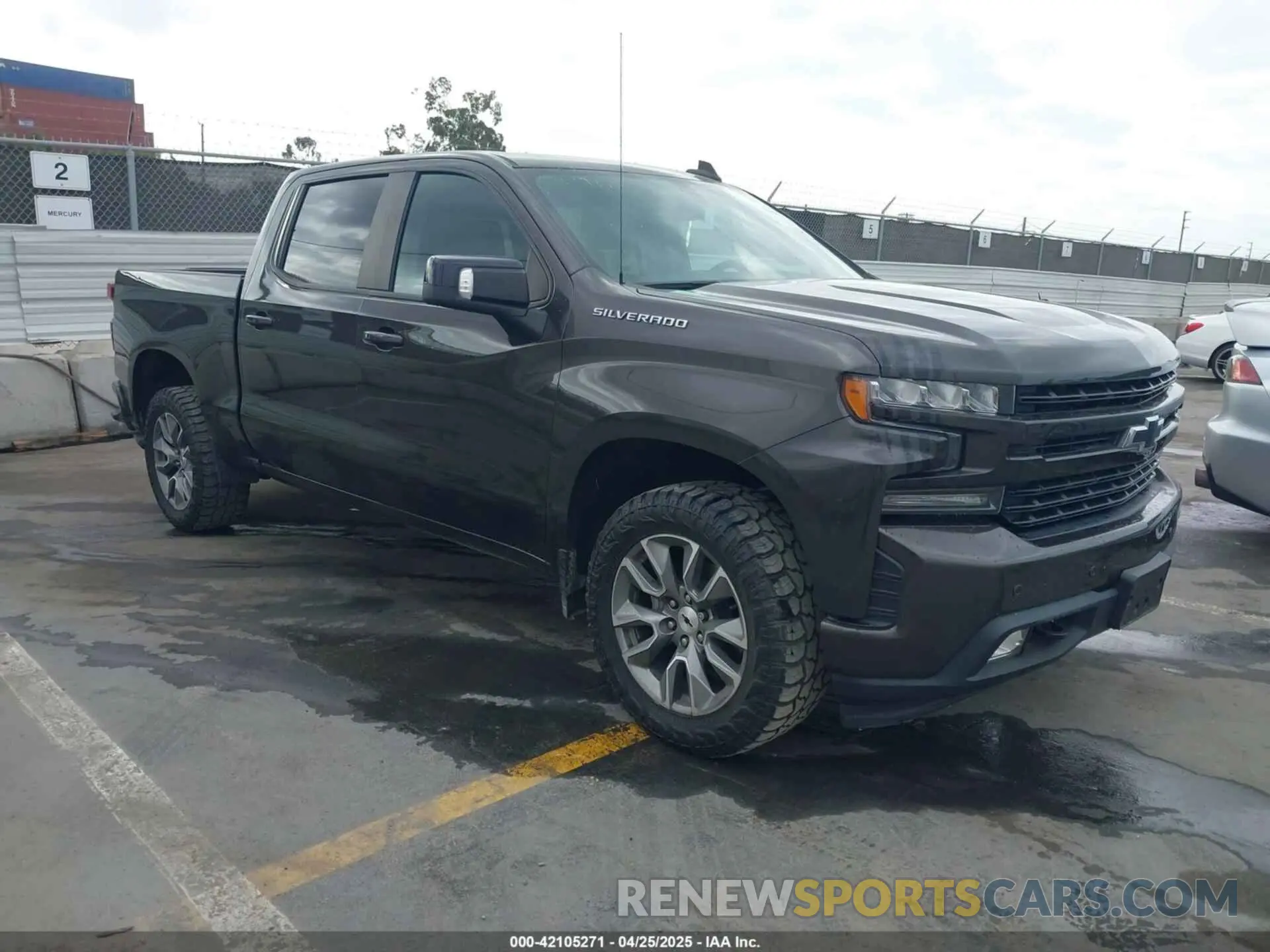 1 Photograph of a damaged car 1GCPWDED3MZ277842 CHEVROLET SILVERADO 1500 2021