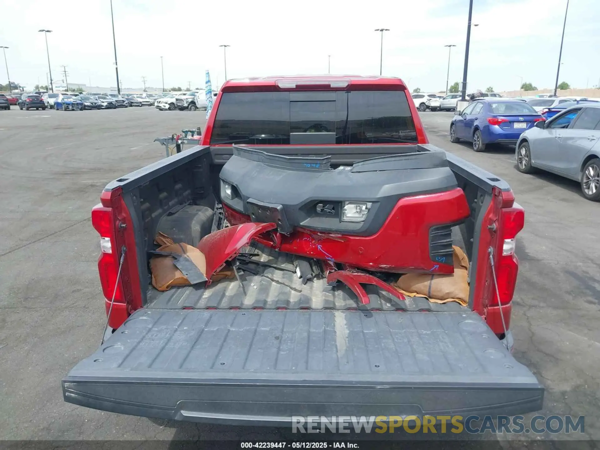 12 Photograph of a damaged car 1GCPWDED9MZ258471 CHEVROLET SILVERADO 1500 2021