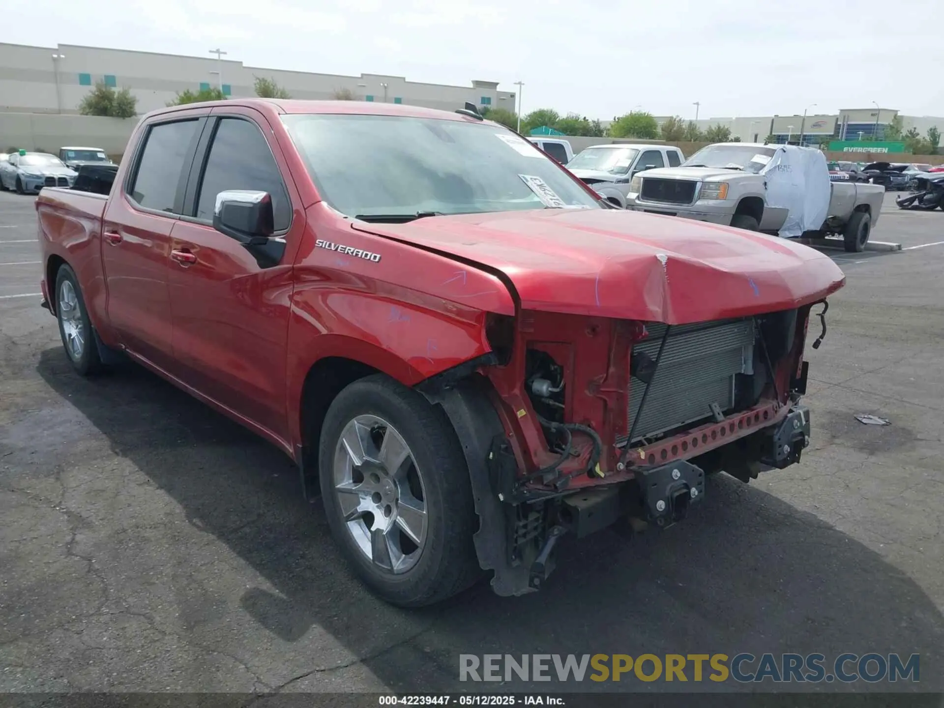 14 Photograph of a damaged car 1GCPWDED9MZ258471 CHEVROLET SILVERADO 1500 2021