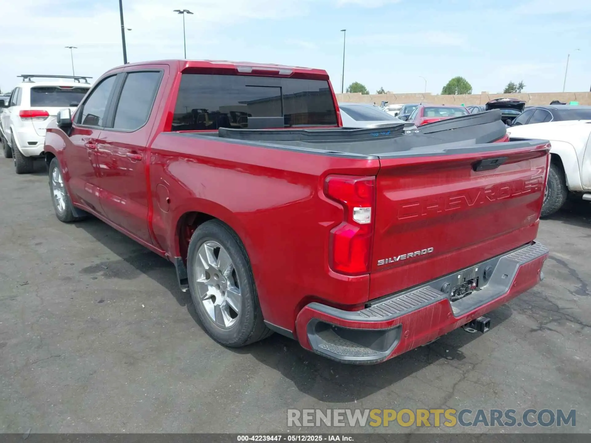3 Photograph of a damaged car 1GCPWDED9MZ258471 CHEVROLET SILVERADO 1500 2021