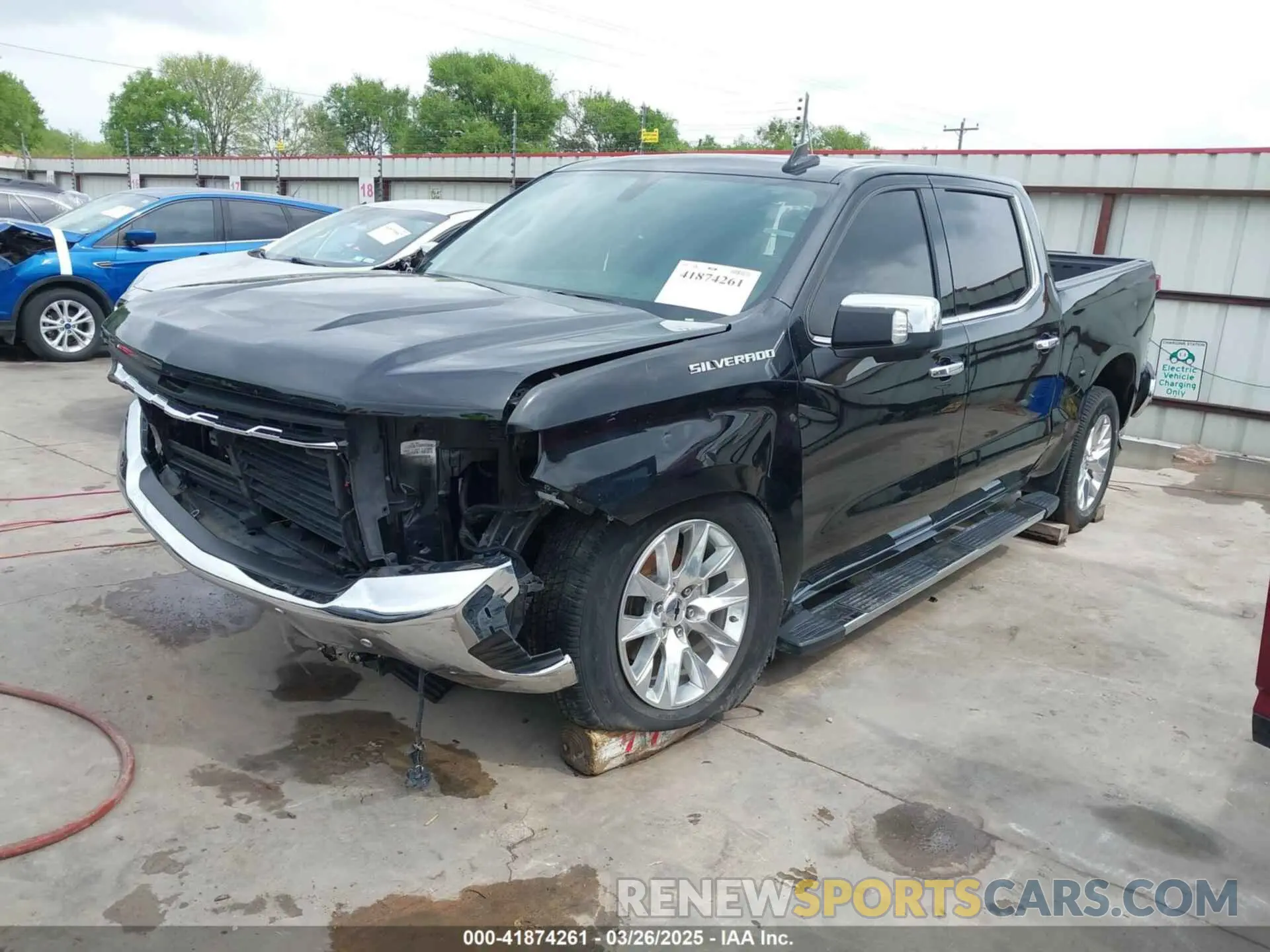 2 Photograph of a damaged car 1GCPWEED5MZ182155 CHEVROLET SILVERADO 1500 2021
