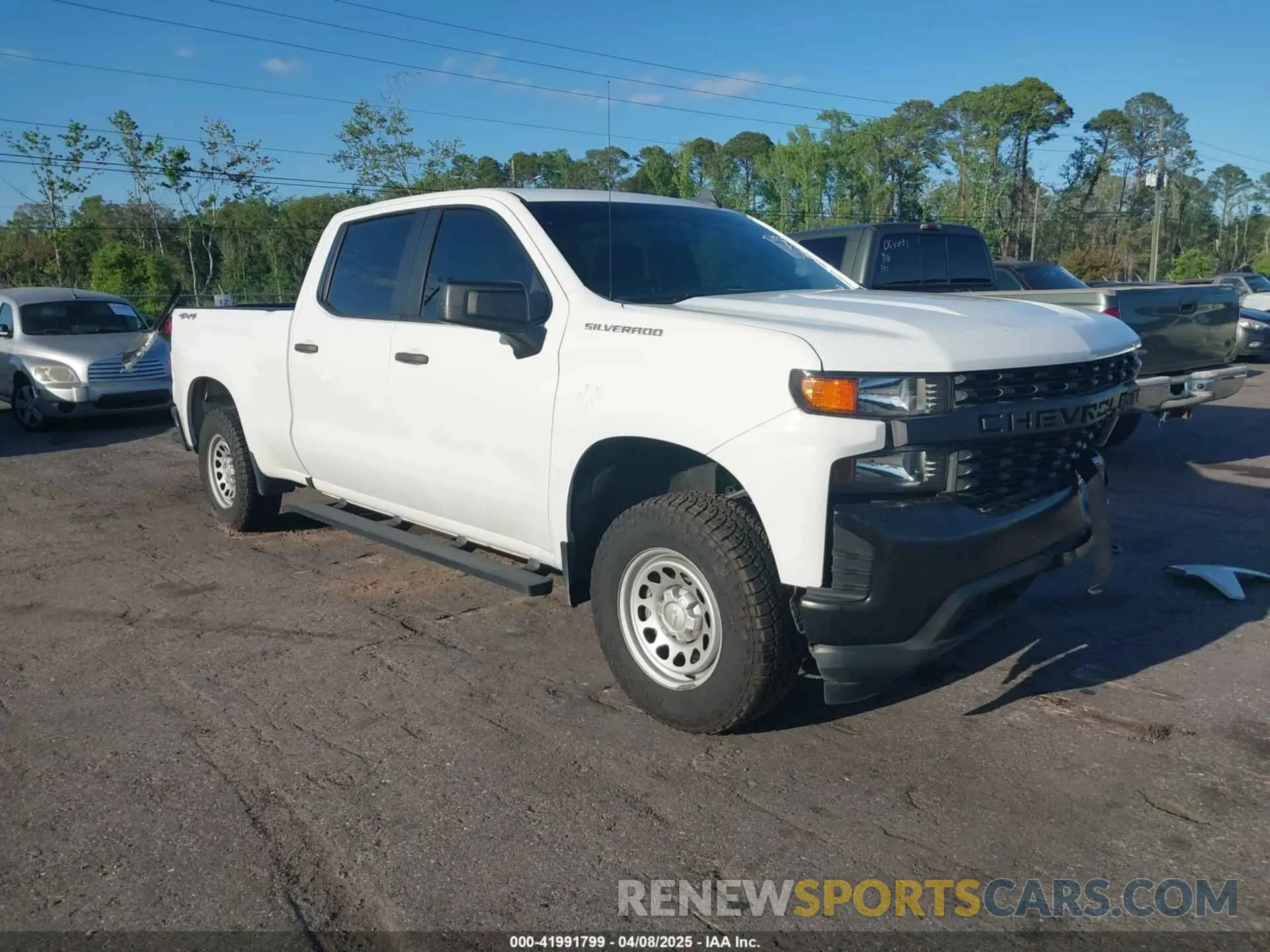 1 Photograph of a damaged car 1GCPYAEH5MZ142793 CHEVROLET SILVERADO 1500 2021
