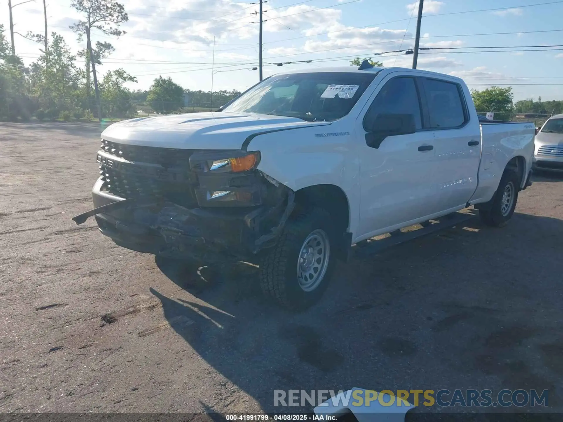2 Photograph of a damaged car 1GCPYAEH5MZ142793 CHEVROLET SILVERADO 1500 2021