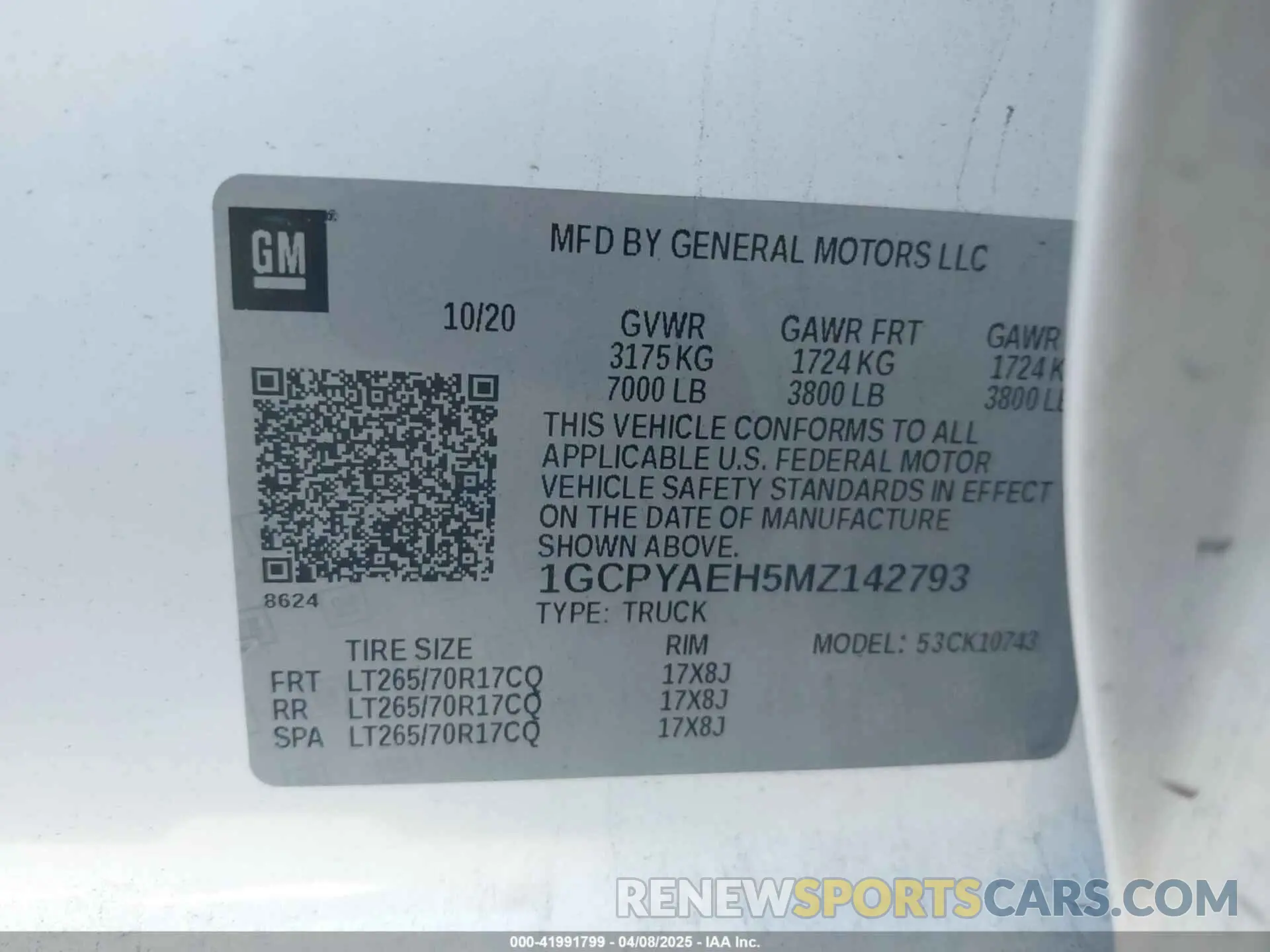 9 Photograph of a damaged car 1GCPYAEH5MZ142793 CHEVROLET SILVERADO 1500 2021