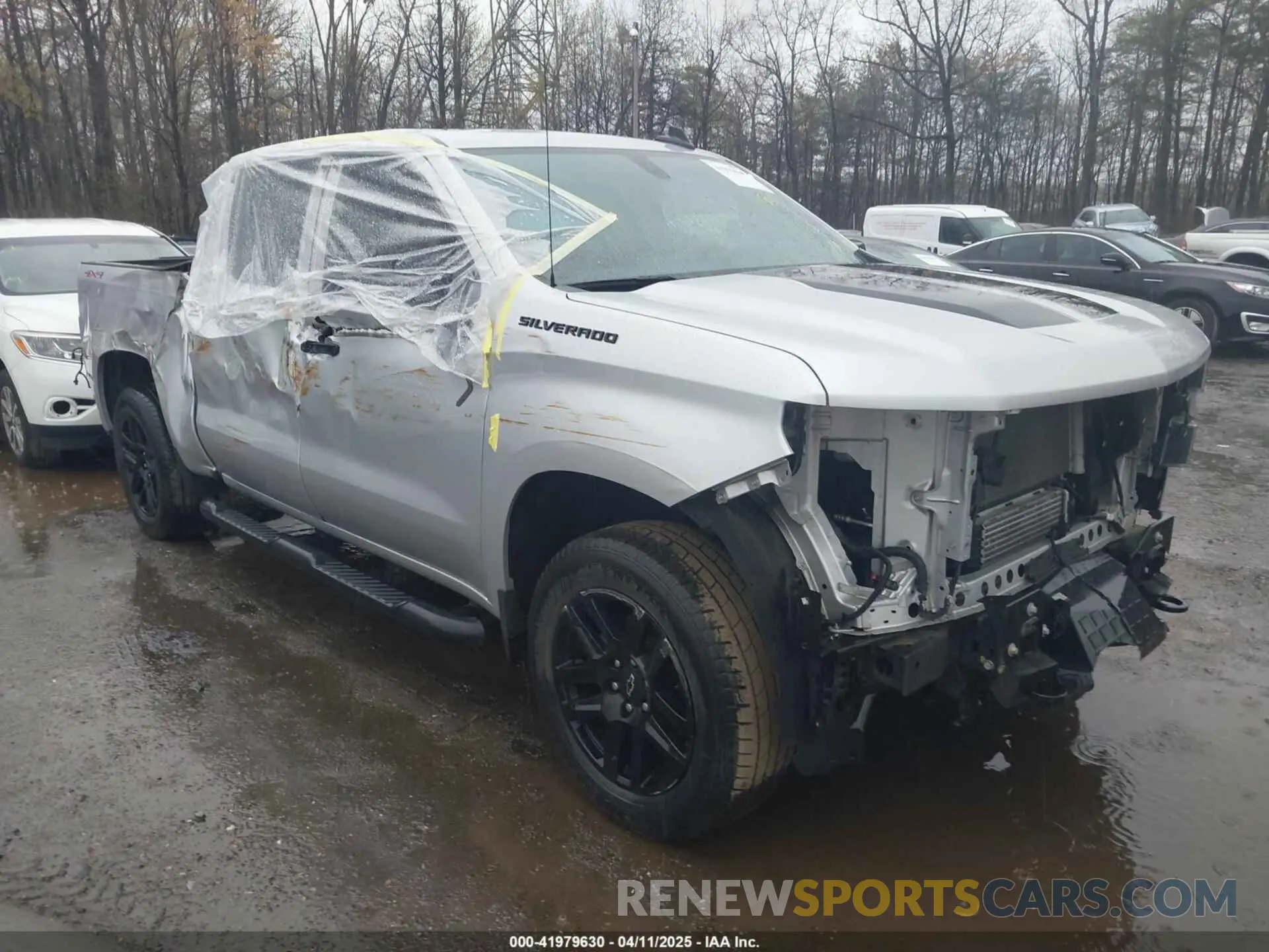 1 Photograph of a damaged car 1GCPYBEK0MZ291209 CHEVROLET SILVERADO 1500 2021