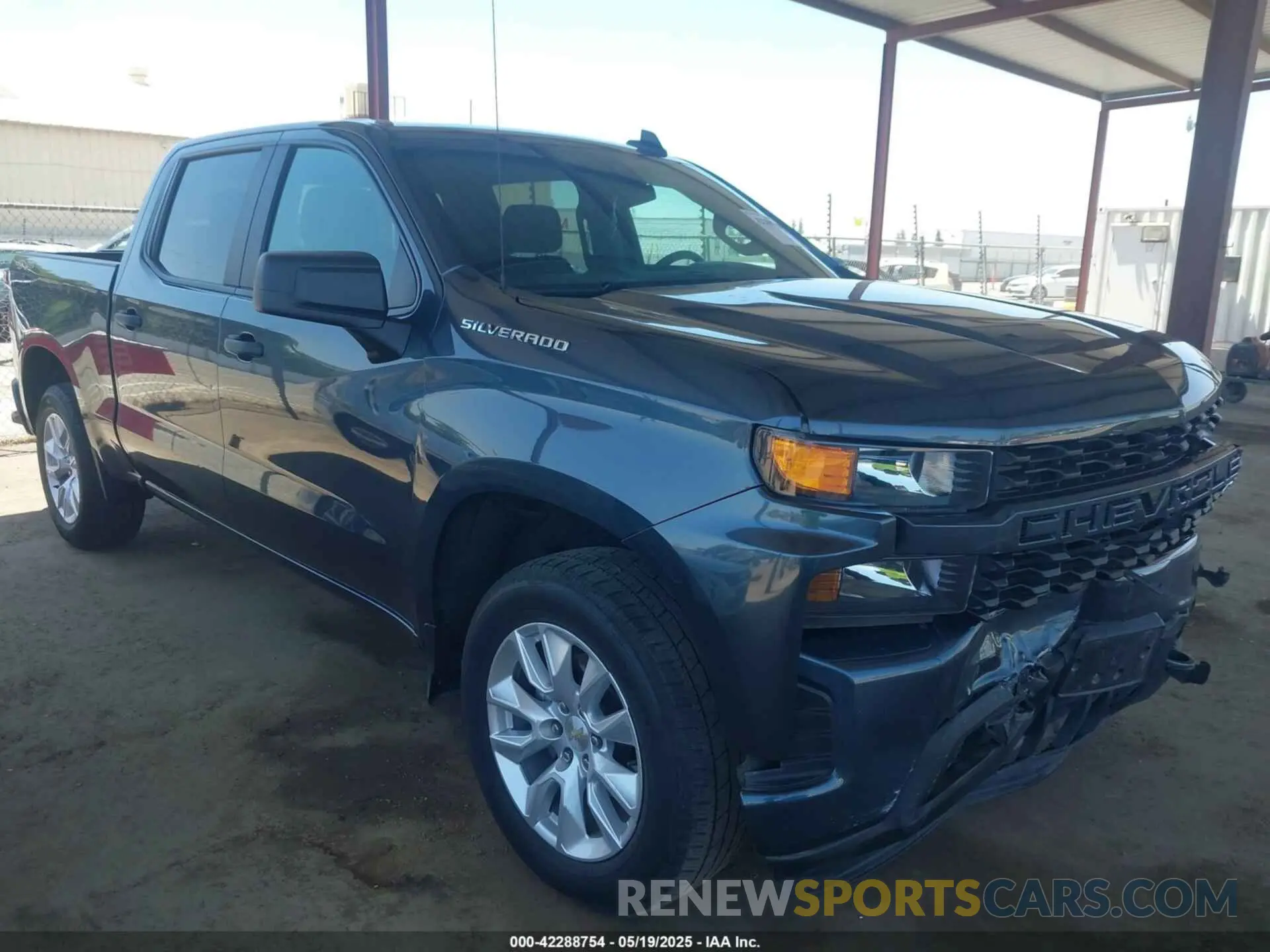 1 Photograph of a damaged car 1GCPYBEK2MZ340250 CHEVROLET SILVERADO 1500 2021