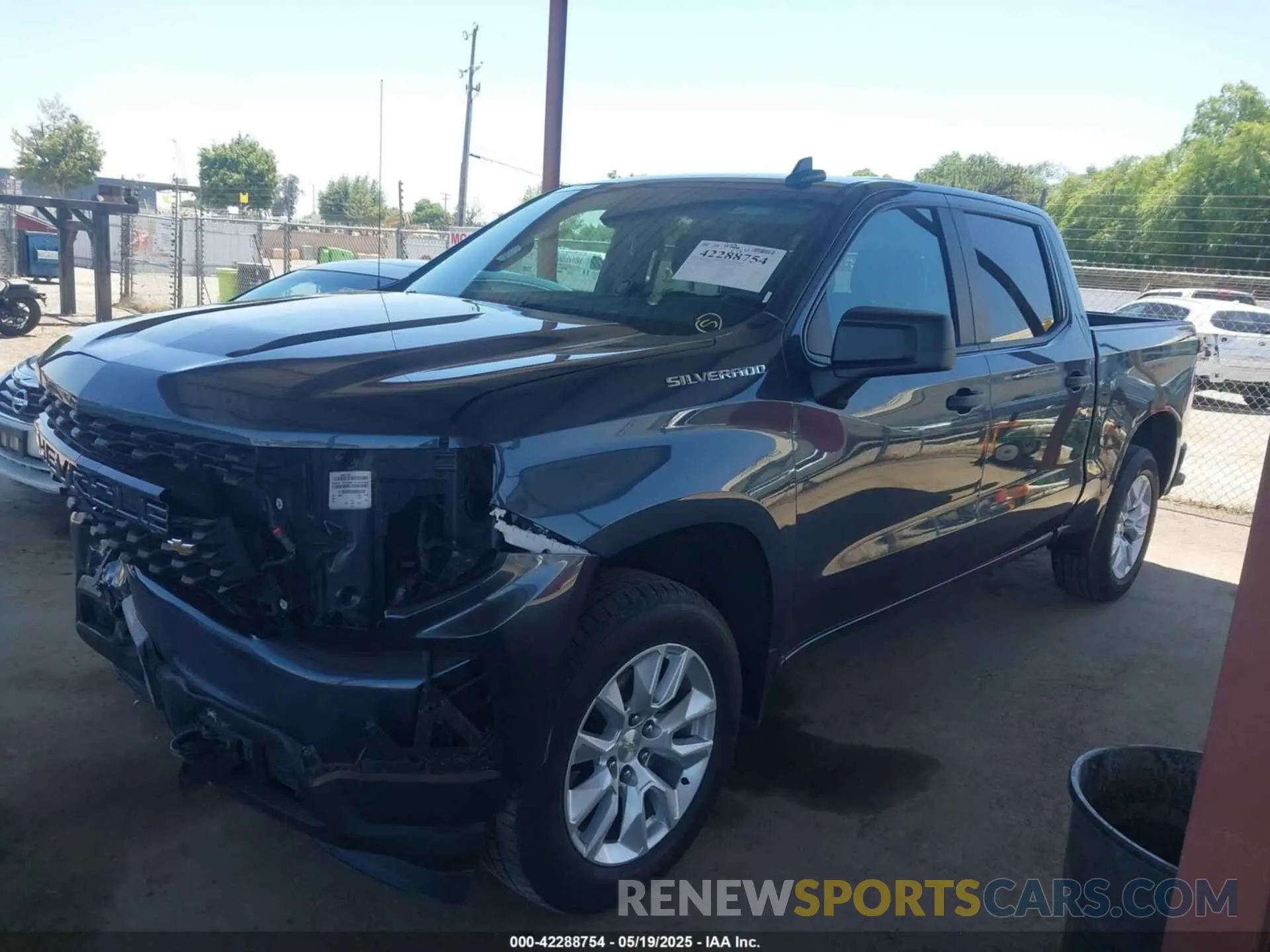 2 Photograph of a damaged car 1GCPYBEK2MZ340250 CHEVROLET SILVERADO 1500 2021