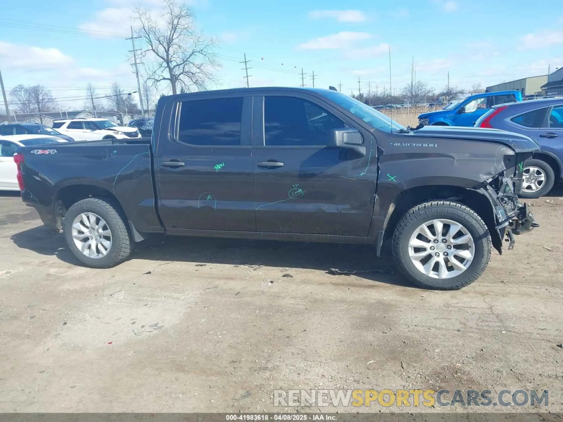 13 Photograph of a damaged car 1GCPYBEK3MZ200028 CHEVROLET SILVERADO 1500 2021