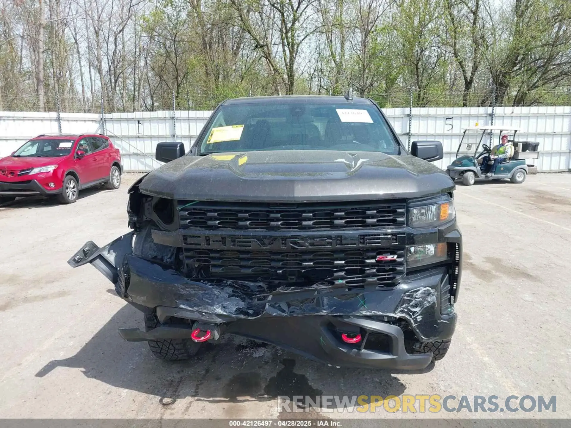 12 Photograph of a damaged car 1GCPYCEF1MZ271205 CHEVROLET SILVERADO 1500 2021