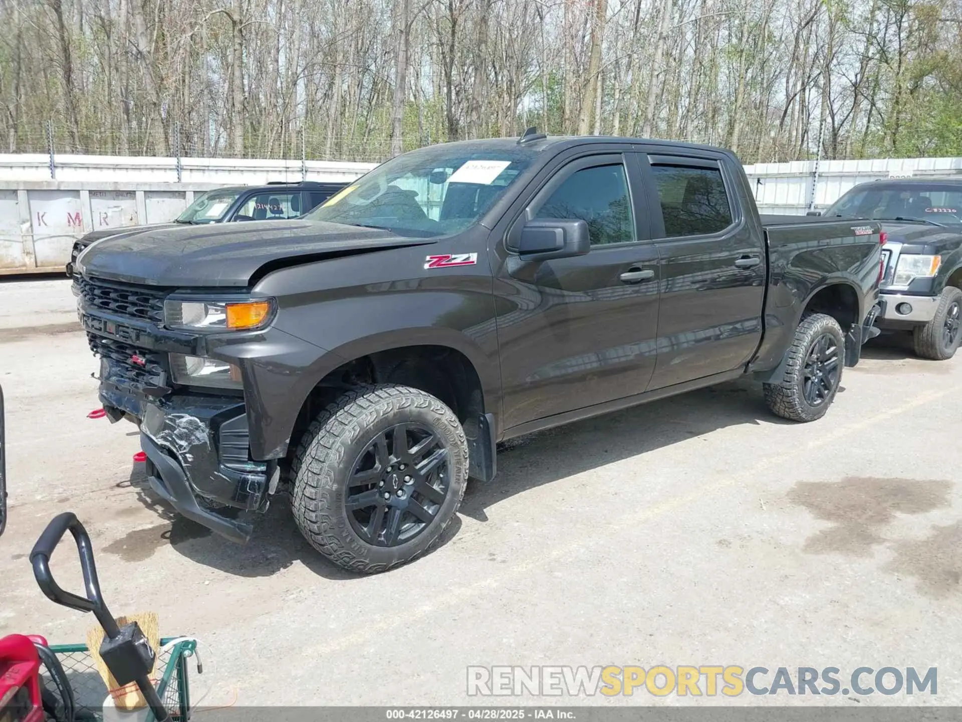 2 Photograph of a damaged car 1GCPYCEF1MZ271205 CHEVROLET SILVERADO 1500 2021