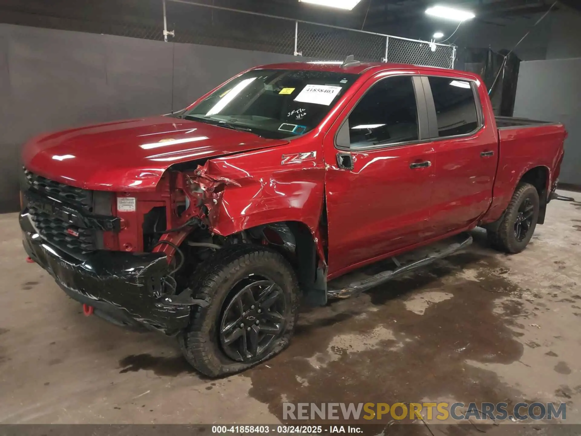 2 Photograph of a damaged car 1GCPYCEF1MZ386922 CHEVROLET SILVERADO 1500 2021