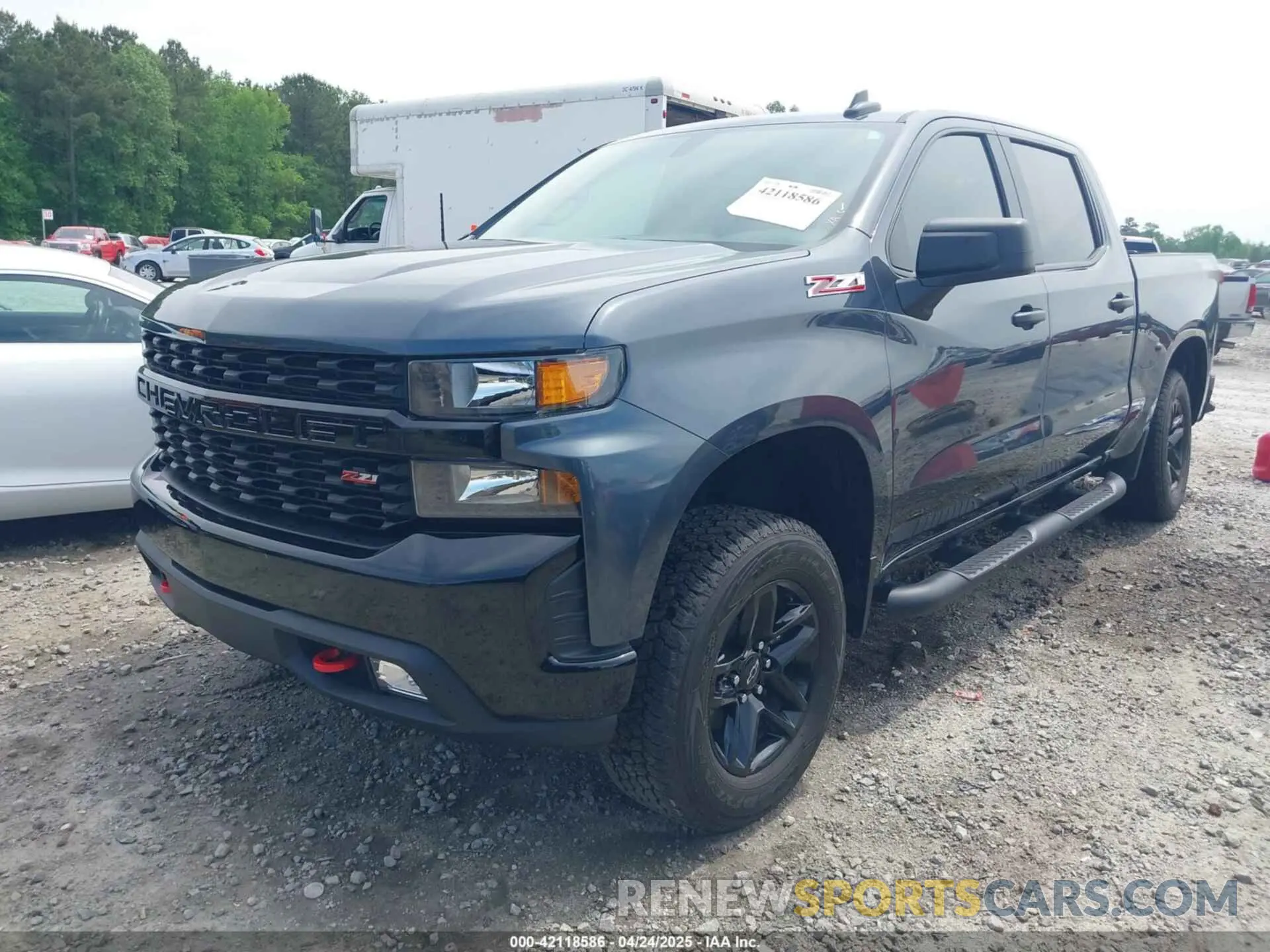 2 Photograph of a damaged car 1GCPYCEF2MZ372978 CHEVROLET SILVERADO 1500 2021