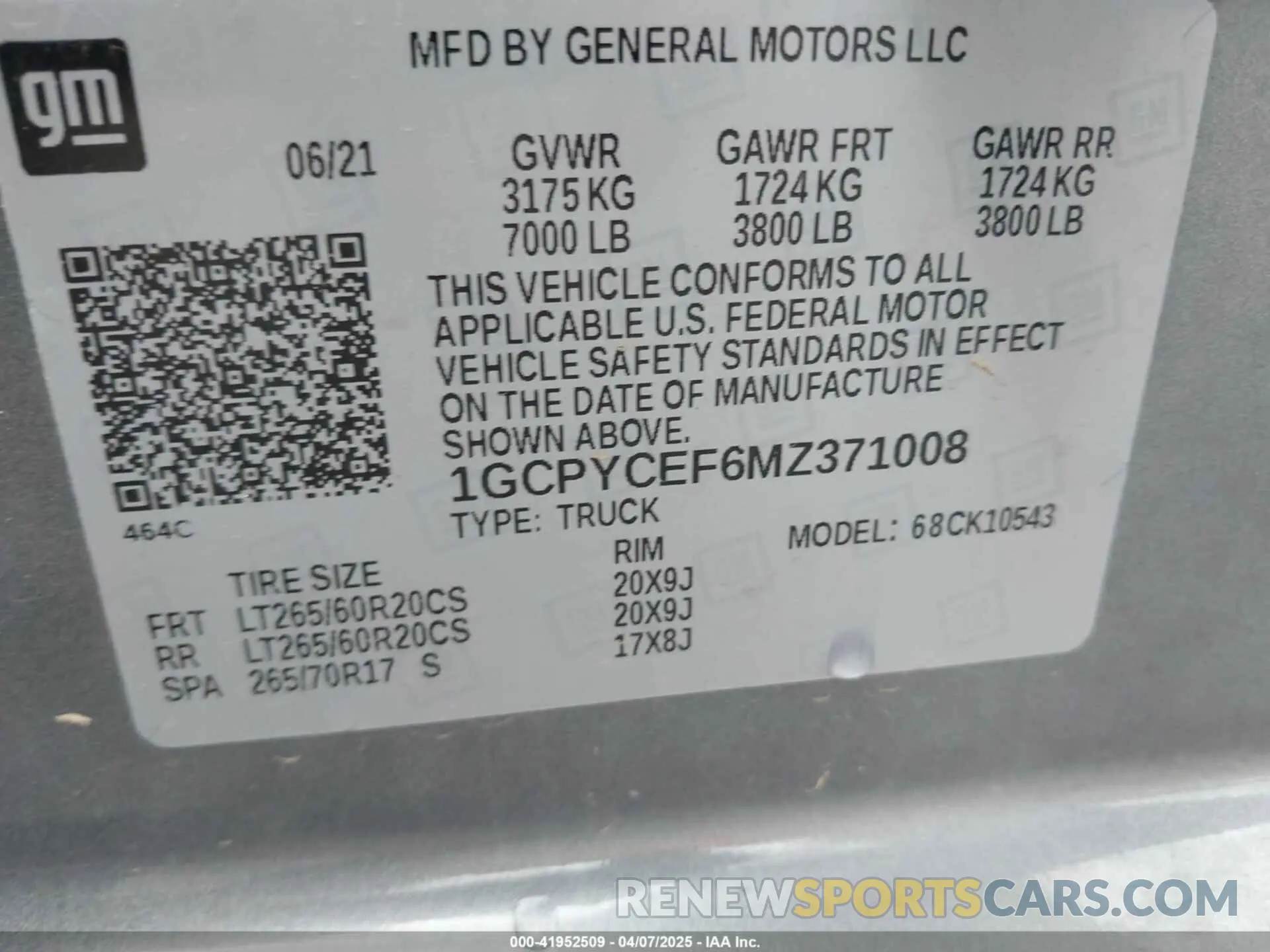 9 Photograph of a damaged car 1GCPYCEF6MZ371008 CHEVROLET SILVERADO 1500 2021