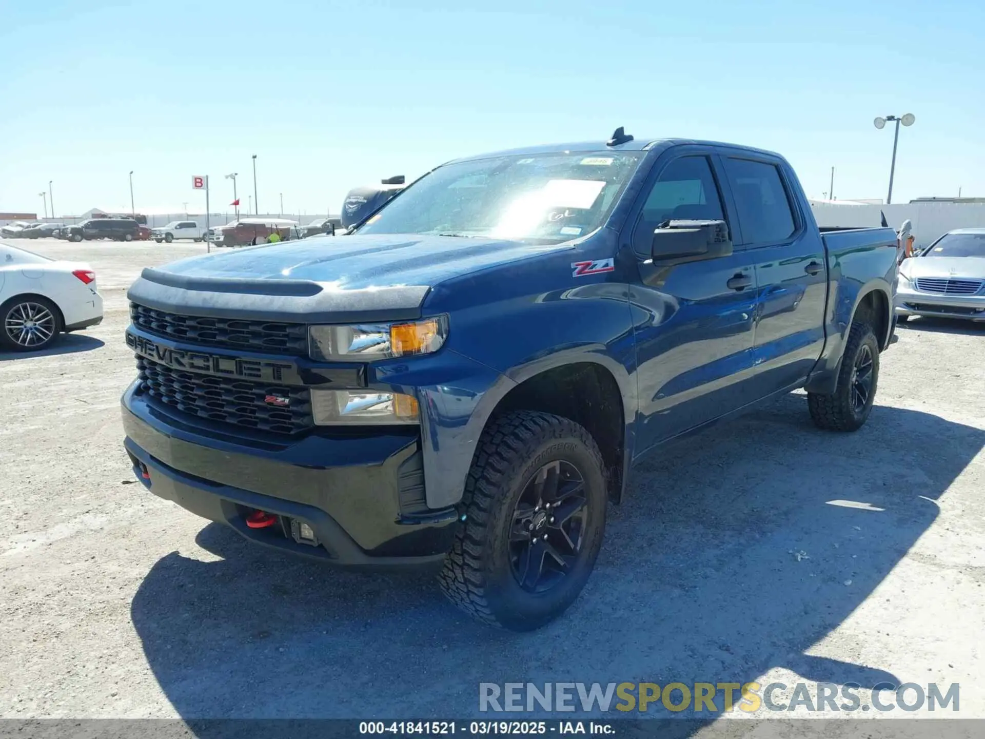2 Photograph of a damaged car 1GCPYCEF8MZ234412 CHEVROLET SILVERADO 1500 2021