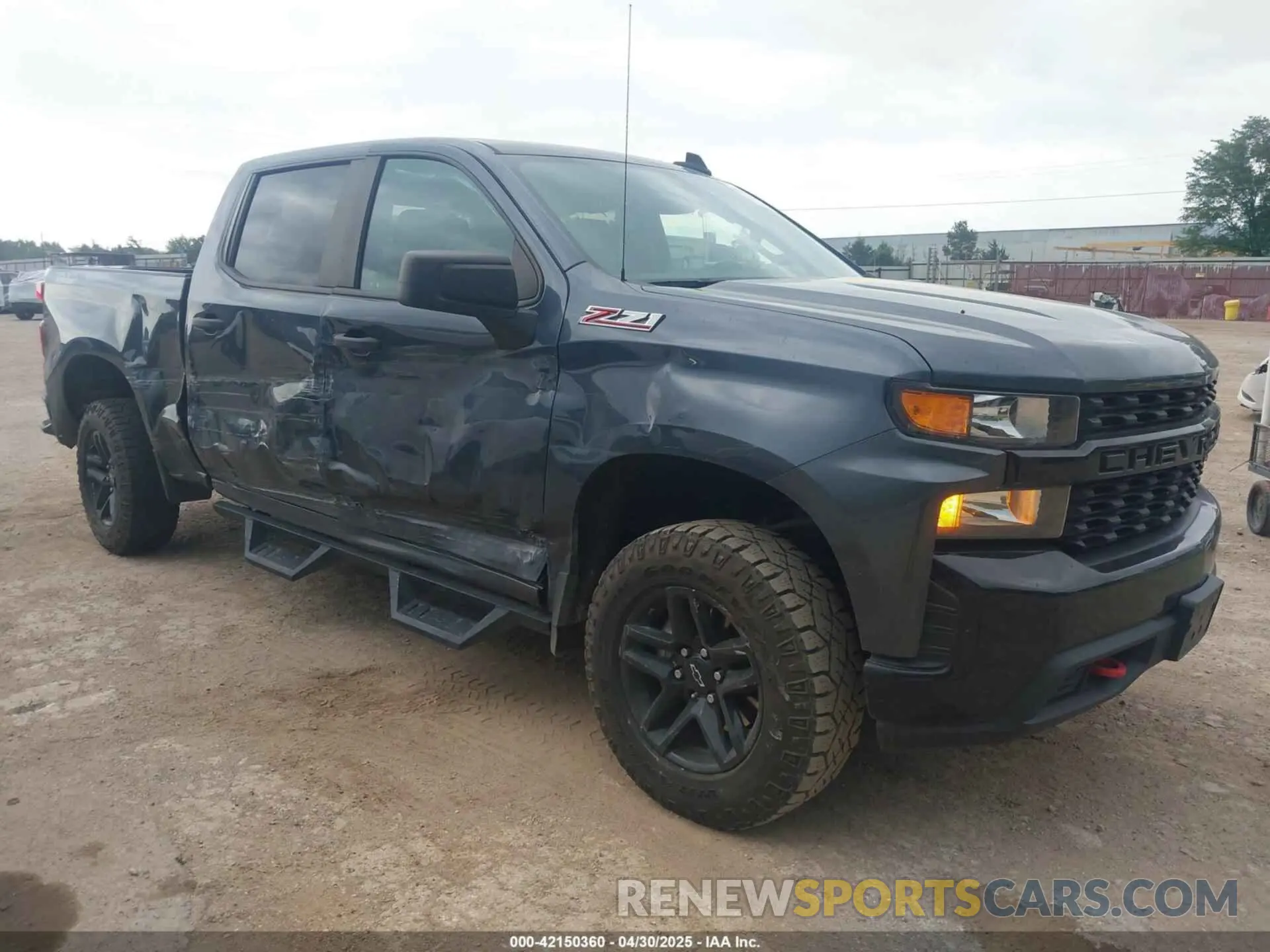 1 Photograph of a damaged car 1GCPYCEF8MZ363802 CHEVROLET SILVERADO 1500 2021