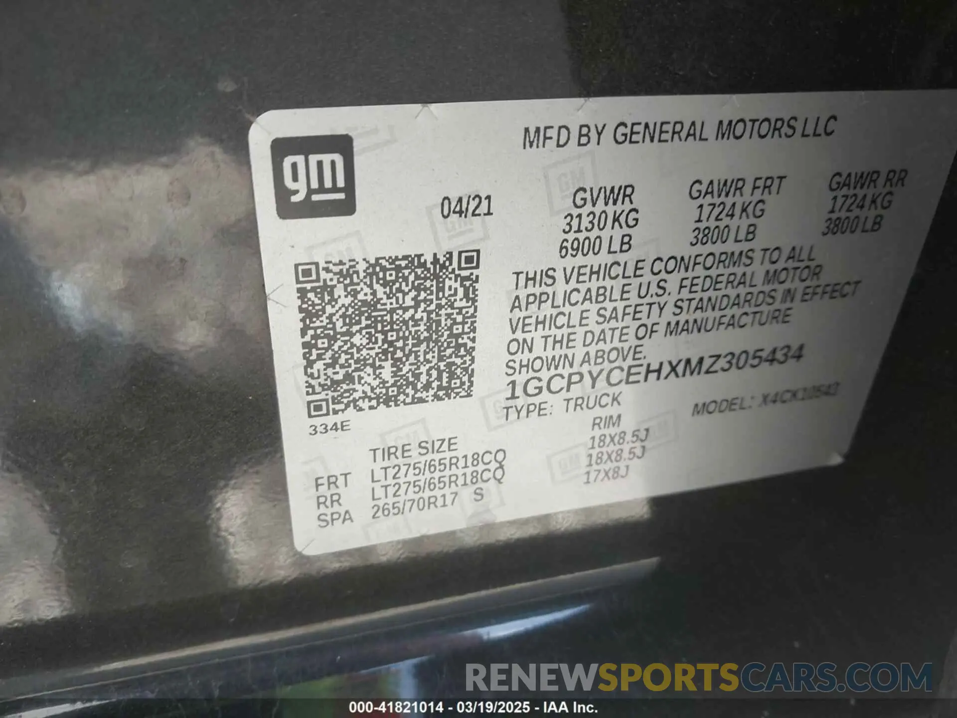 9 Photograph of a damaged car 1GCPYCEHXMZ305434 CHEVROLET SILVERADO 1500 2021