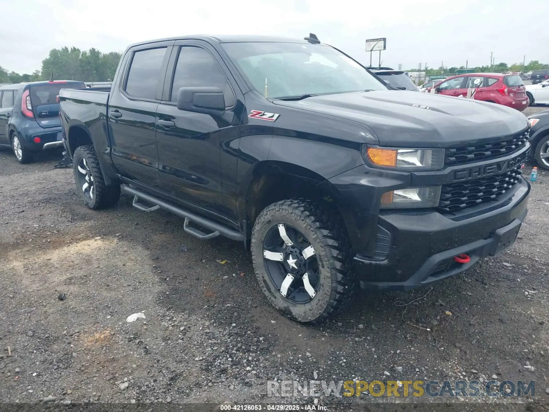 1 Photograph of a damaged car 1GCPYCEL8MZ210276 CHEVROLET SILVERADO 1500 2021