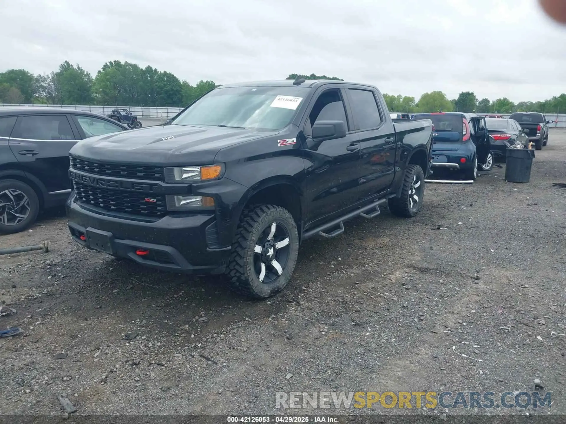2 Photograph of a damaged car 1GCPYCEL8MZ210276 CHEVROLET SILVERADO 1500 2021