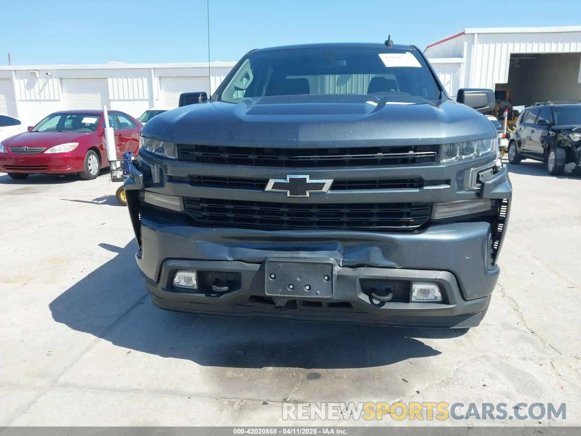 12 Photograph of a damaged car 1GCPYEEK3MZ386123 CHEVROLET SILVERADO 1500 2021