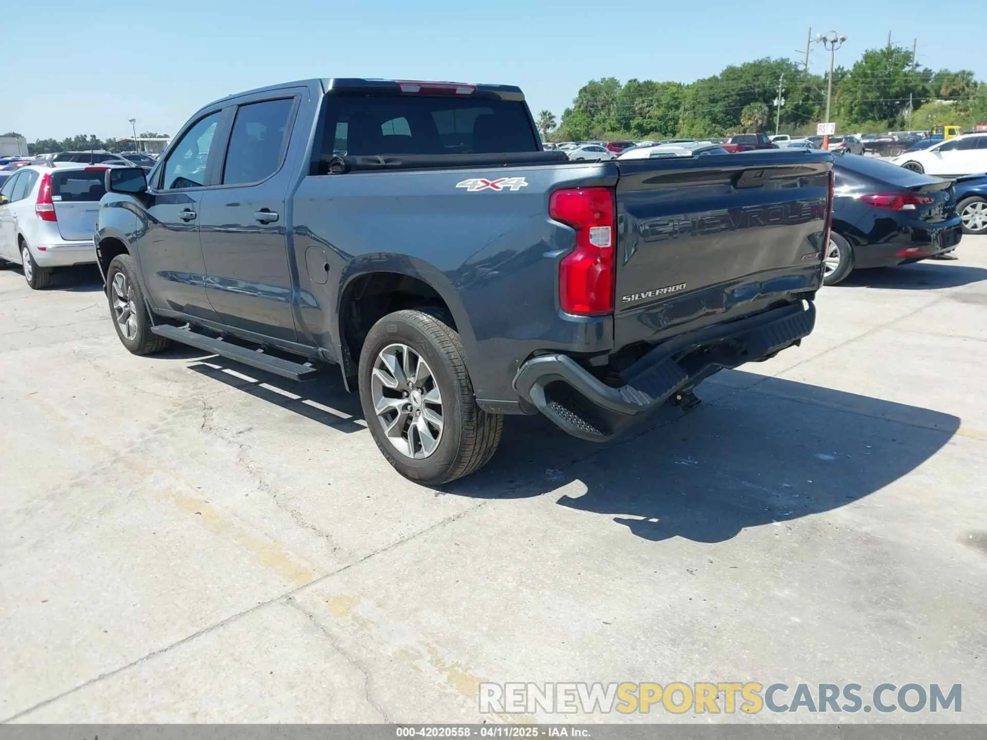 3 Photograph of a damaged car 1GCPYEEK3MZ386123 CHEVROLET SILVERADO 1500 2021