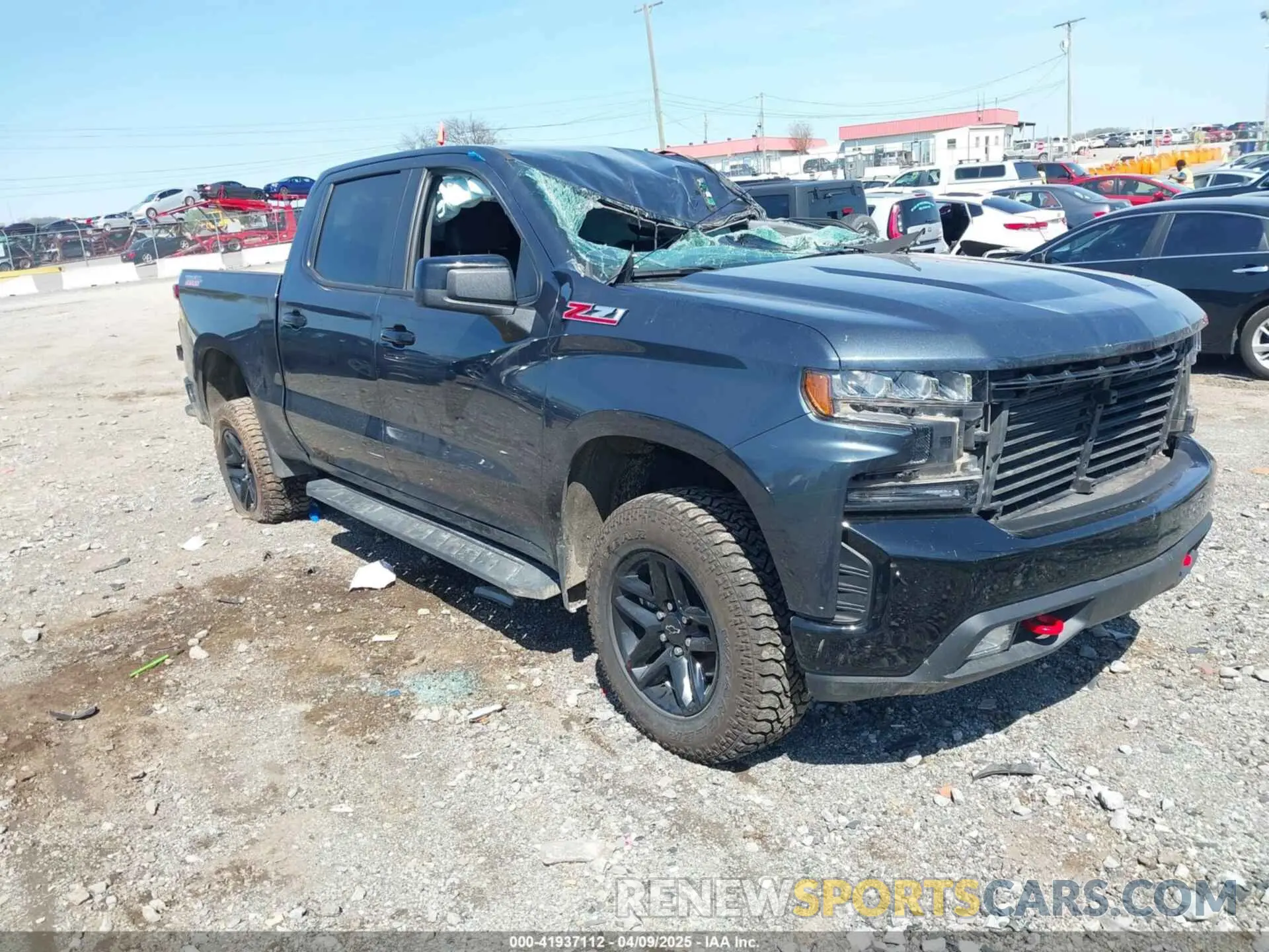 1 Photograph of a damaged car 1GCPYFED1MZ409048 CHEVROLET SILVERADO 1500 2021