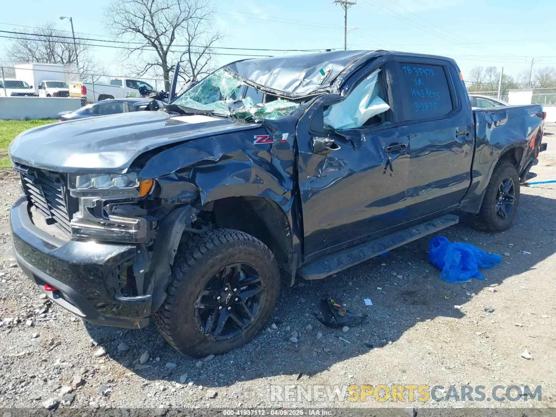 2 Photograph of a damaged car 1GCPYFED1MZ409048 CHEVROLET SILVERADO 1500 2021