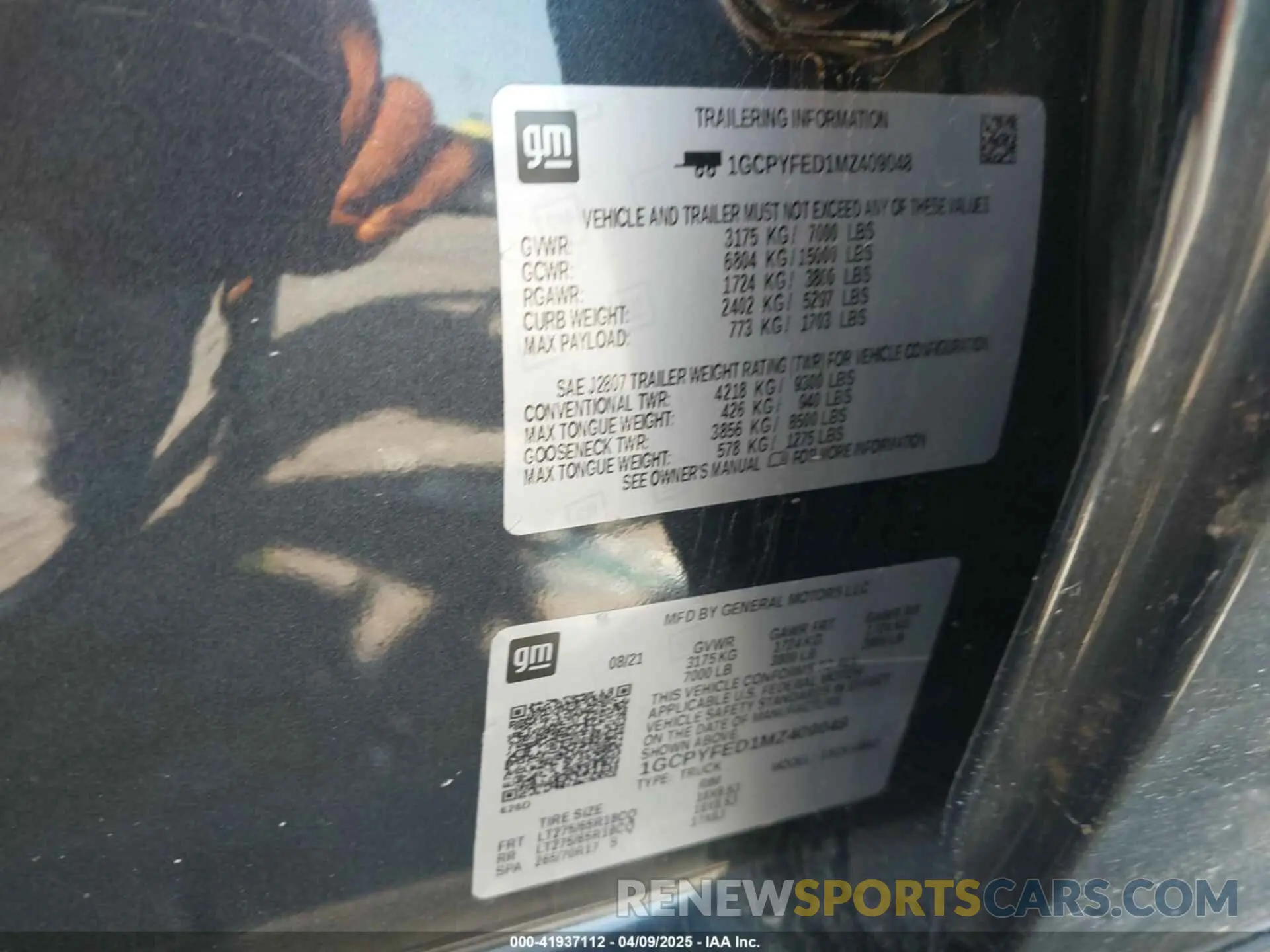 9 Photograph of a damaged car 1GCPYFED1MZ409048 CHEVROLET SILVERADO 1500 2021