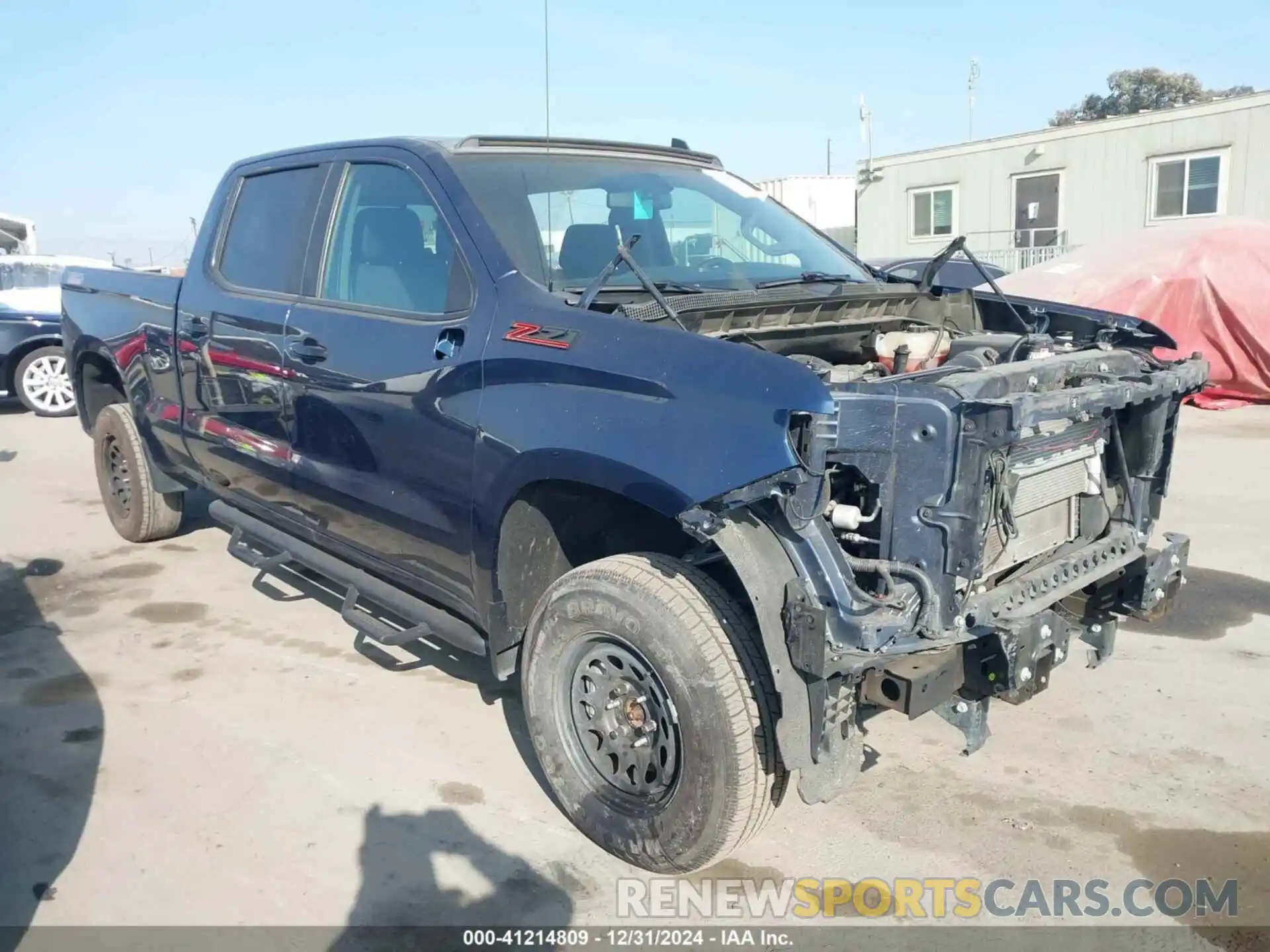 1 Photograph of a damaged car 1GCPYFED2MZ268586 CHEVROLET SILVERADO 1500 2021